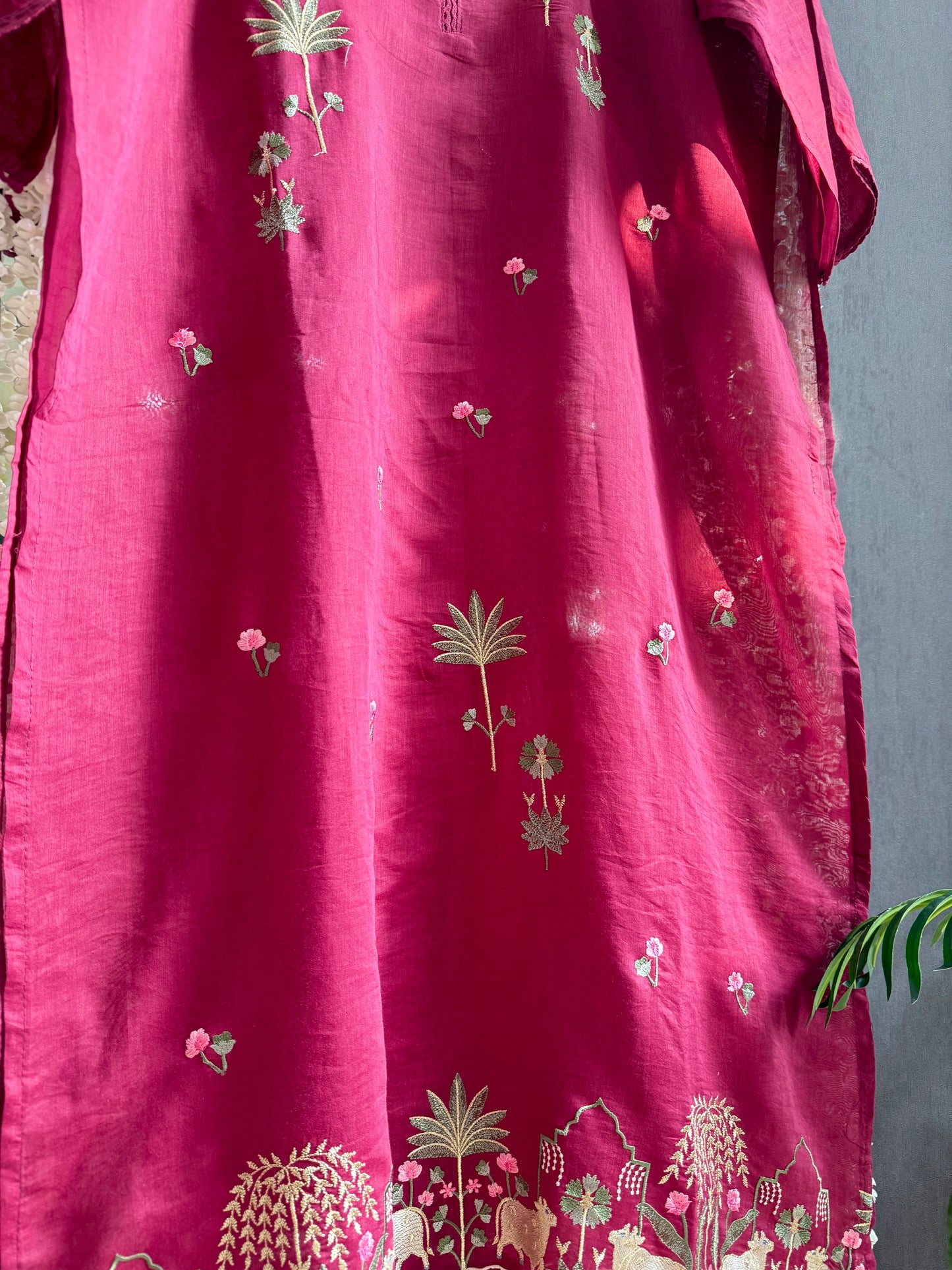 Luxurious Mul chanderi pichwai suit