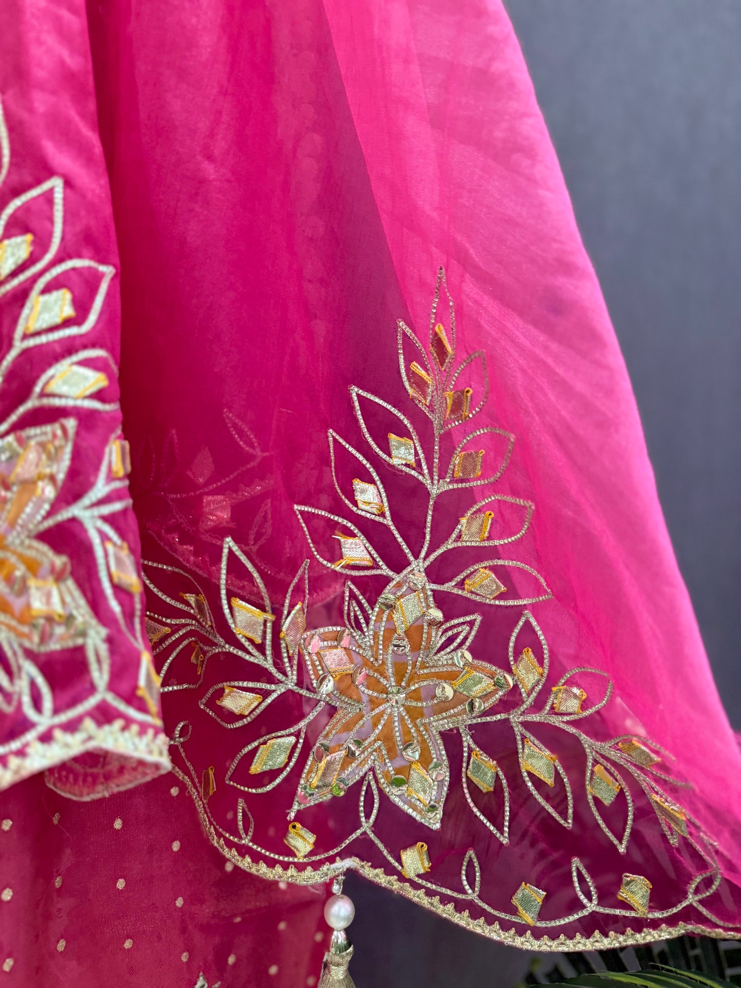 Premium Gotapatti Benarsi Tissue silk suit