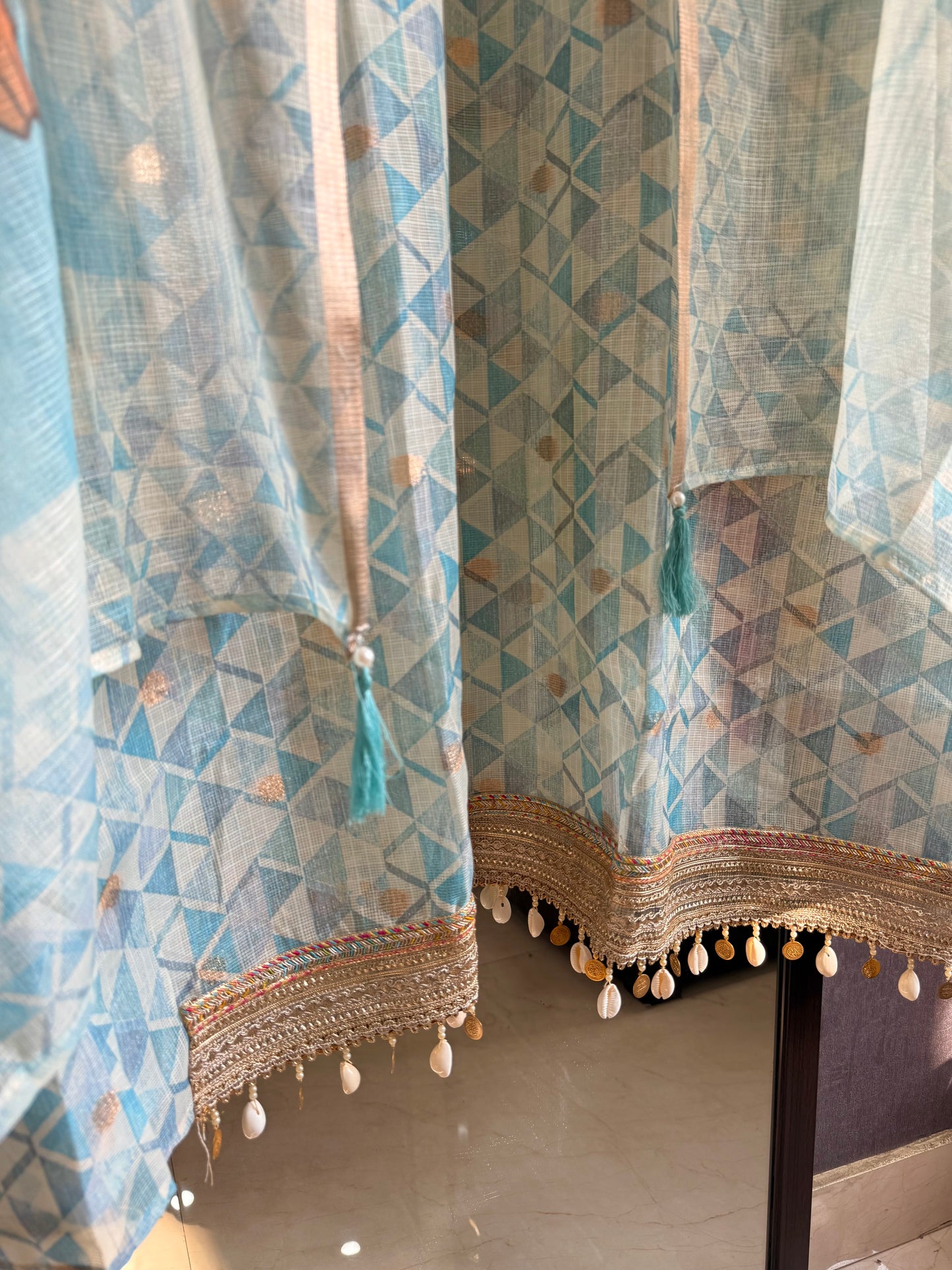 Kota doria lacework suit