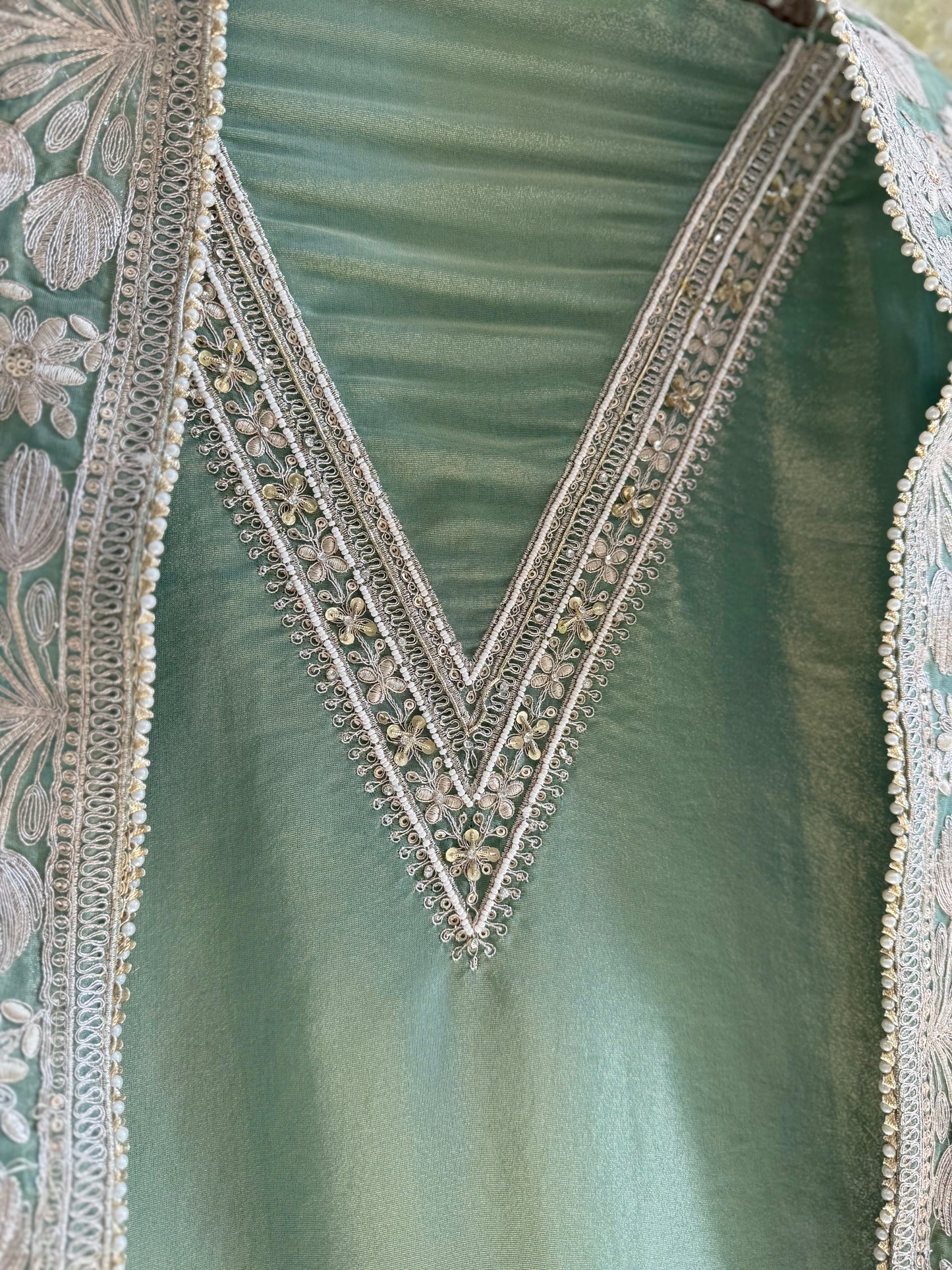 Luxurious Aari work handwork suit