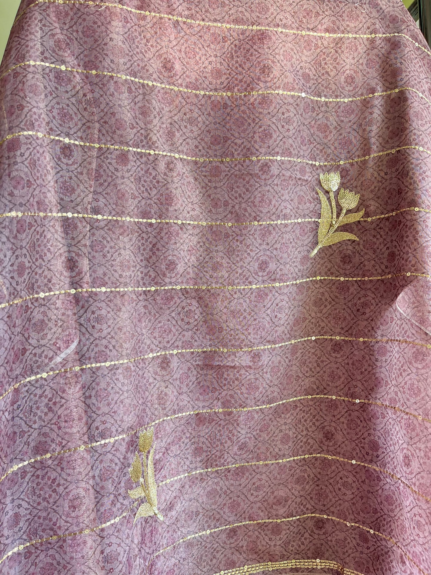 Marori aari work jacquard suit