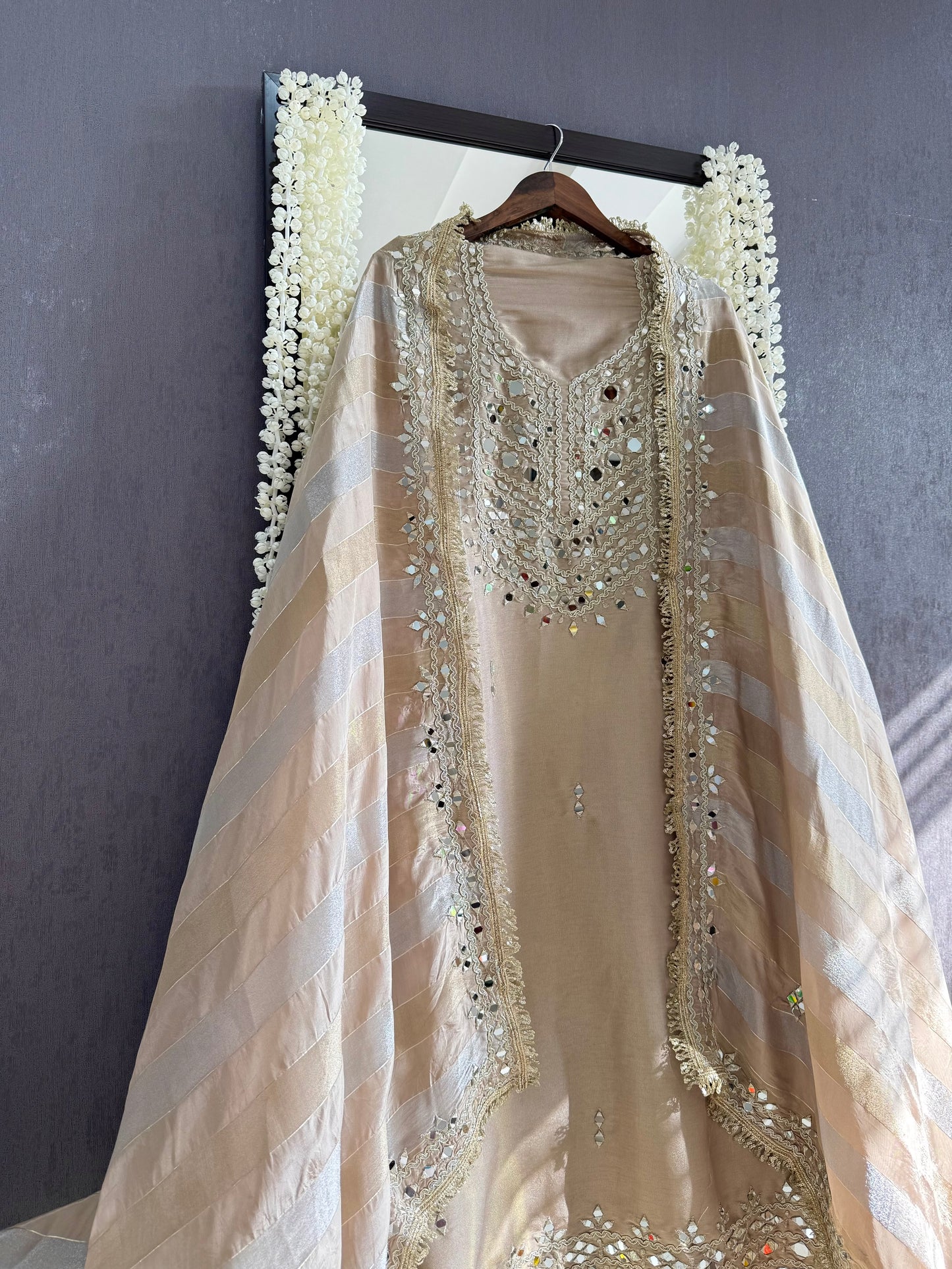 Luxurious Mirrorwork suit