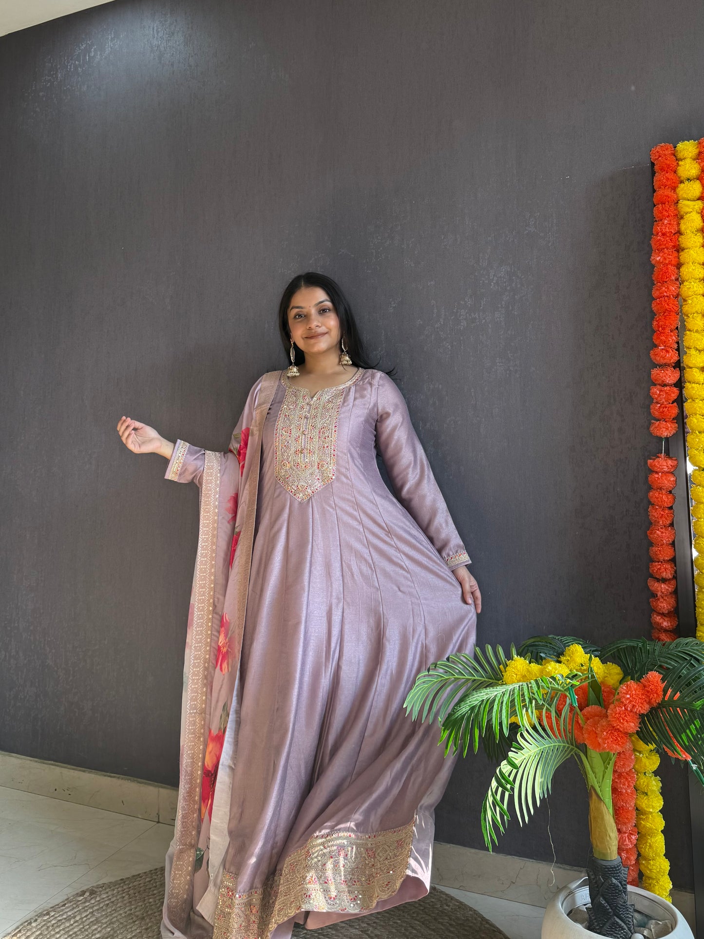 kalidaar designer Anarkali set