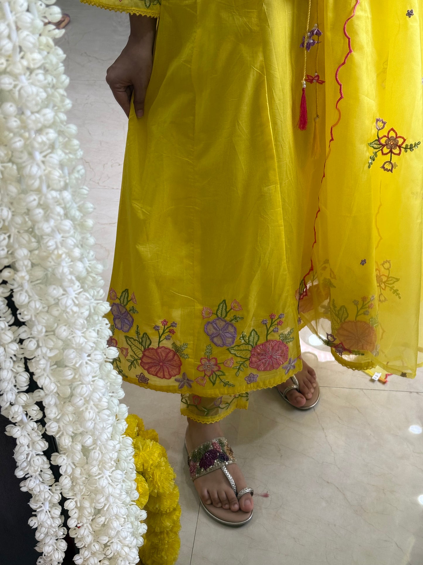 Kalidaar floral Anarkali set