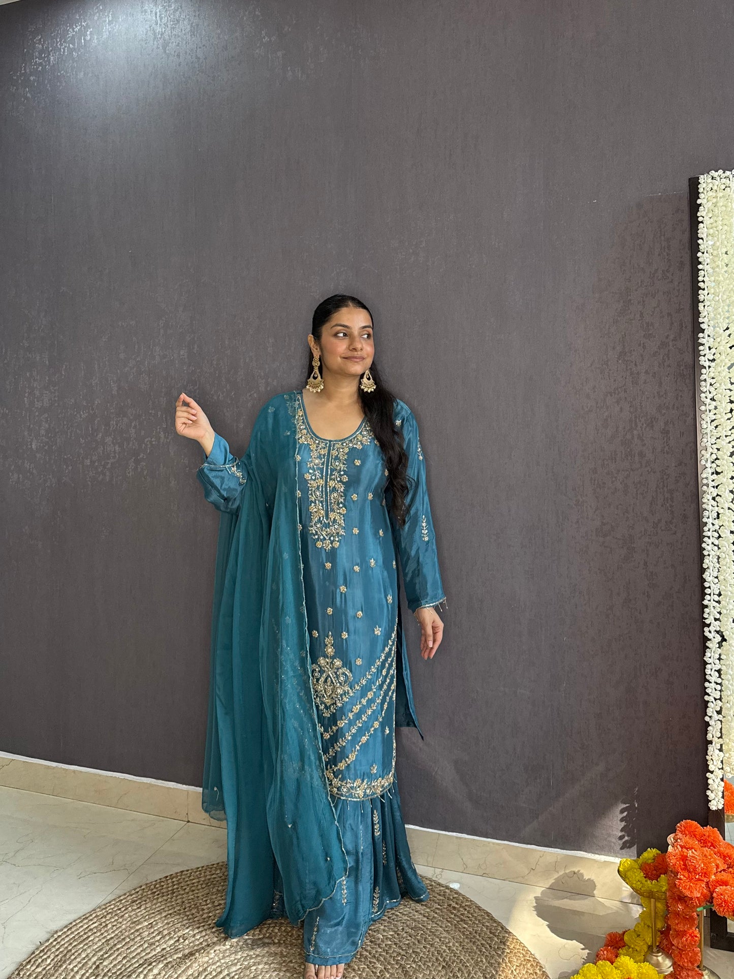 Handwork sharara set