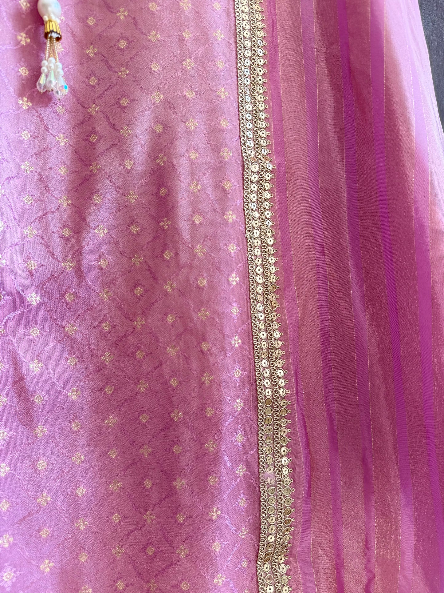 Pearl Benarsi Tissue silk suit