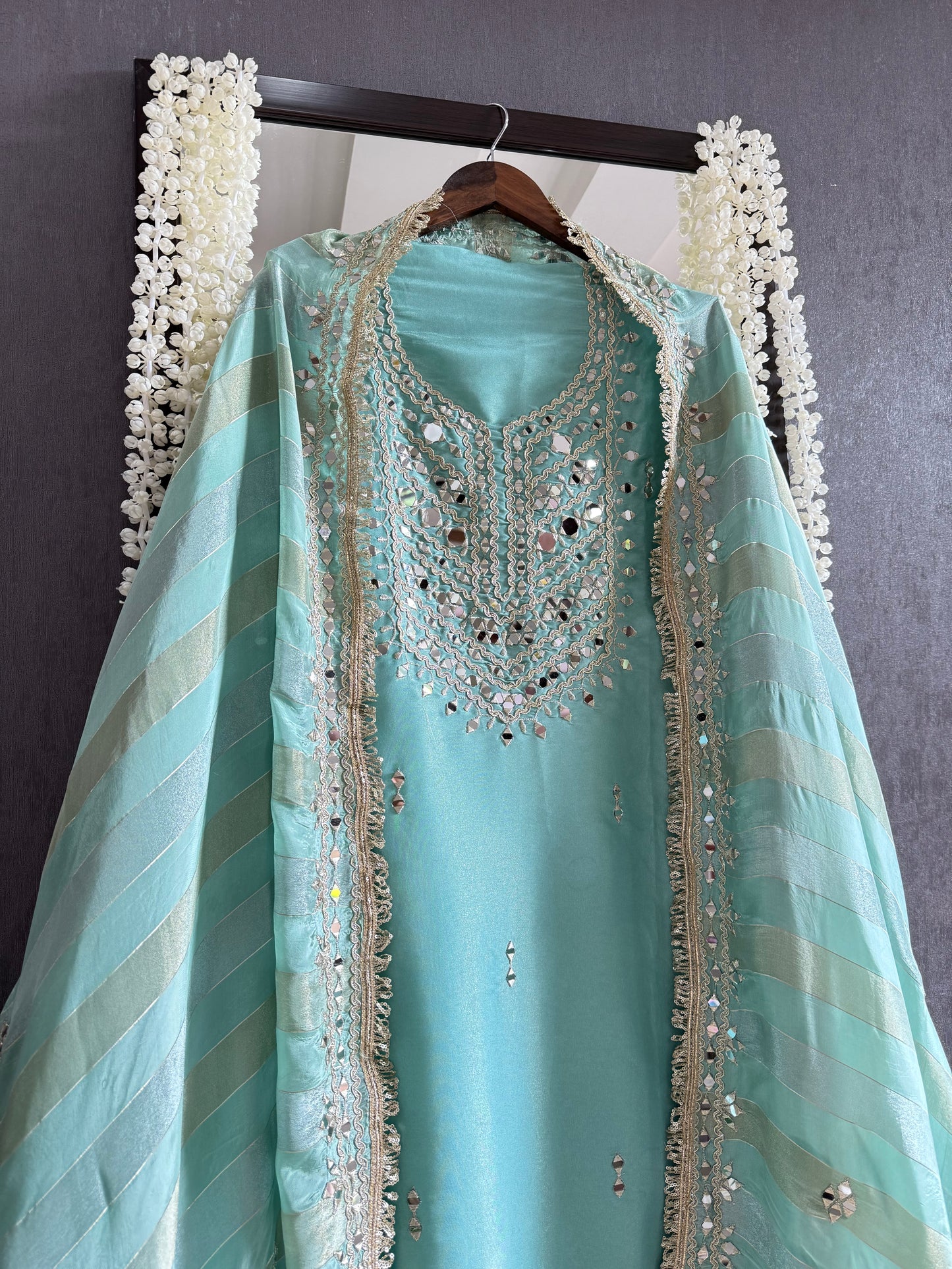 Luxurious Mirrorwork suit
