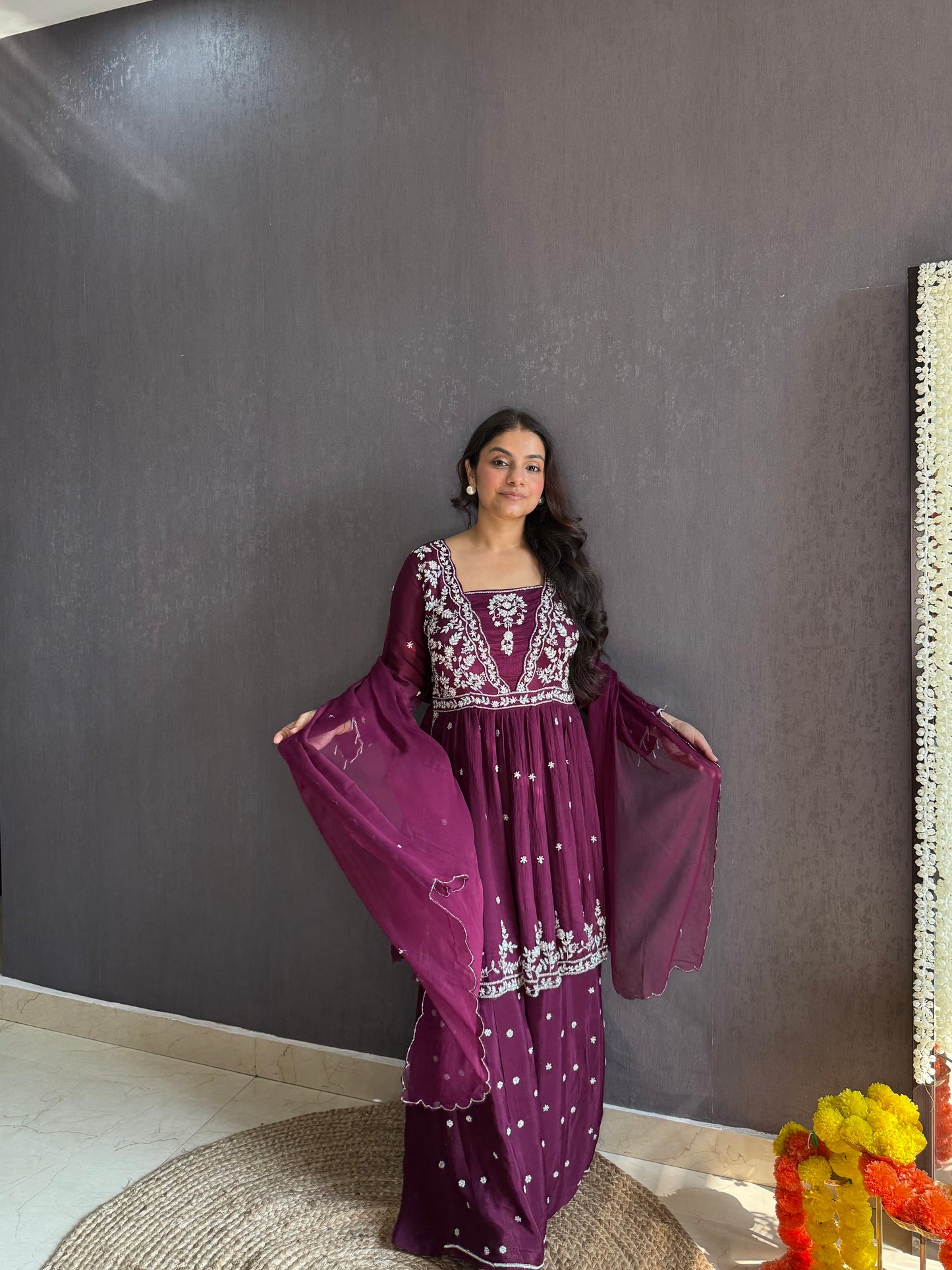 Handwork sharara set