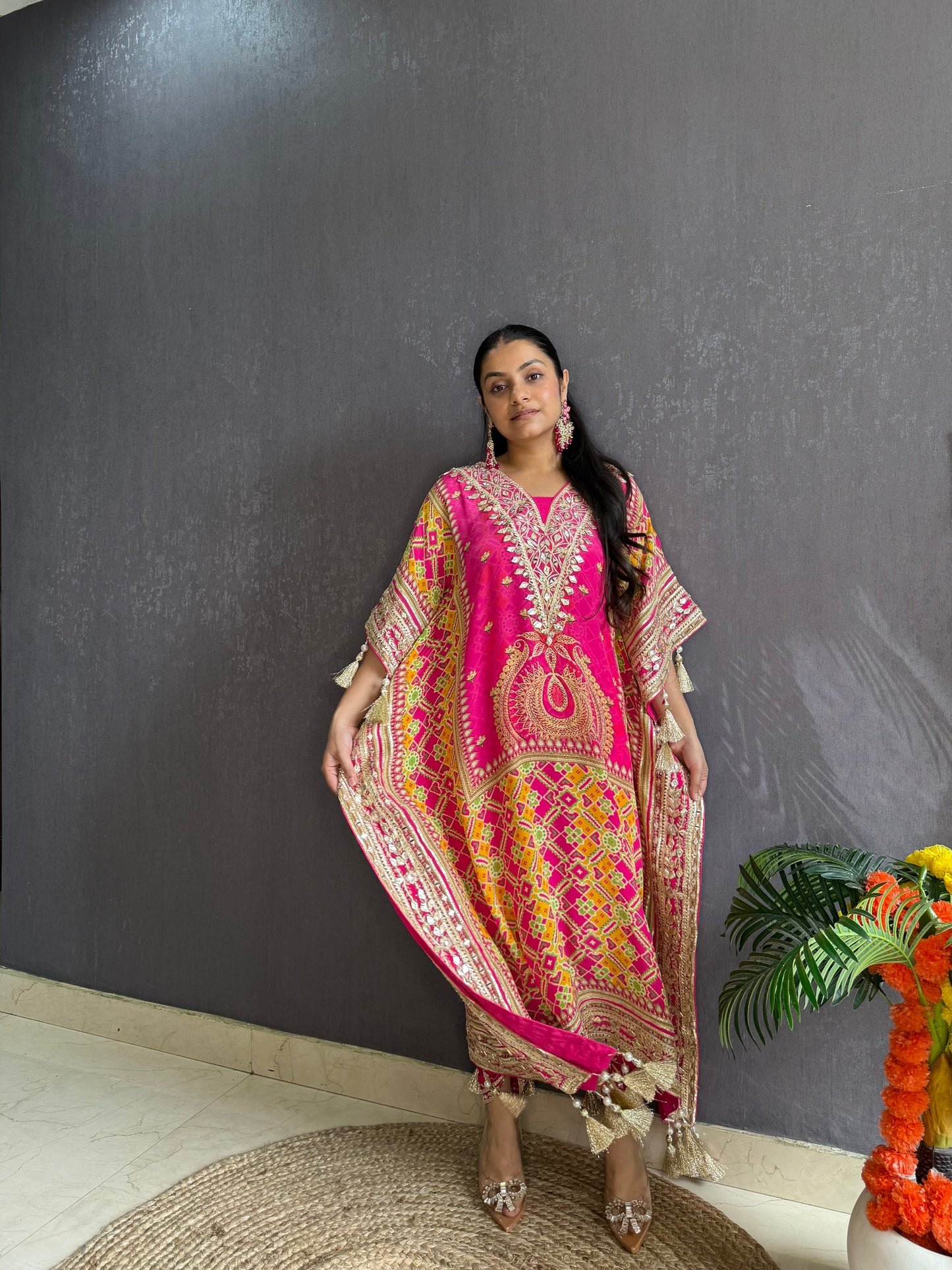 Luxurious patola kaftan set