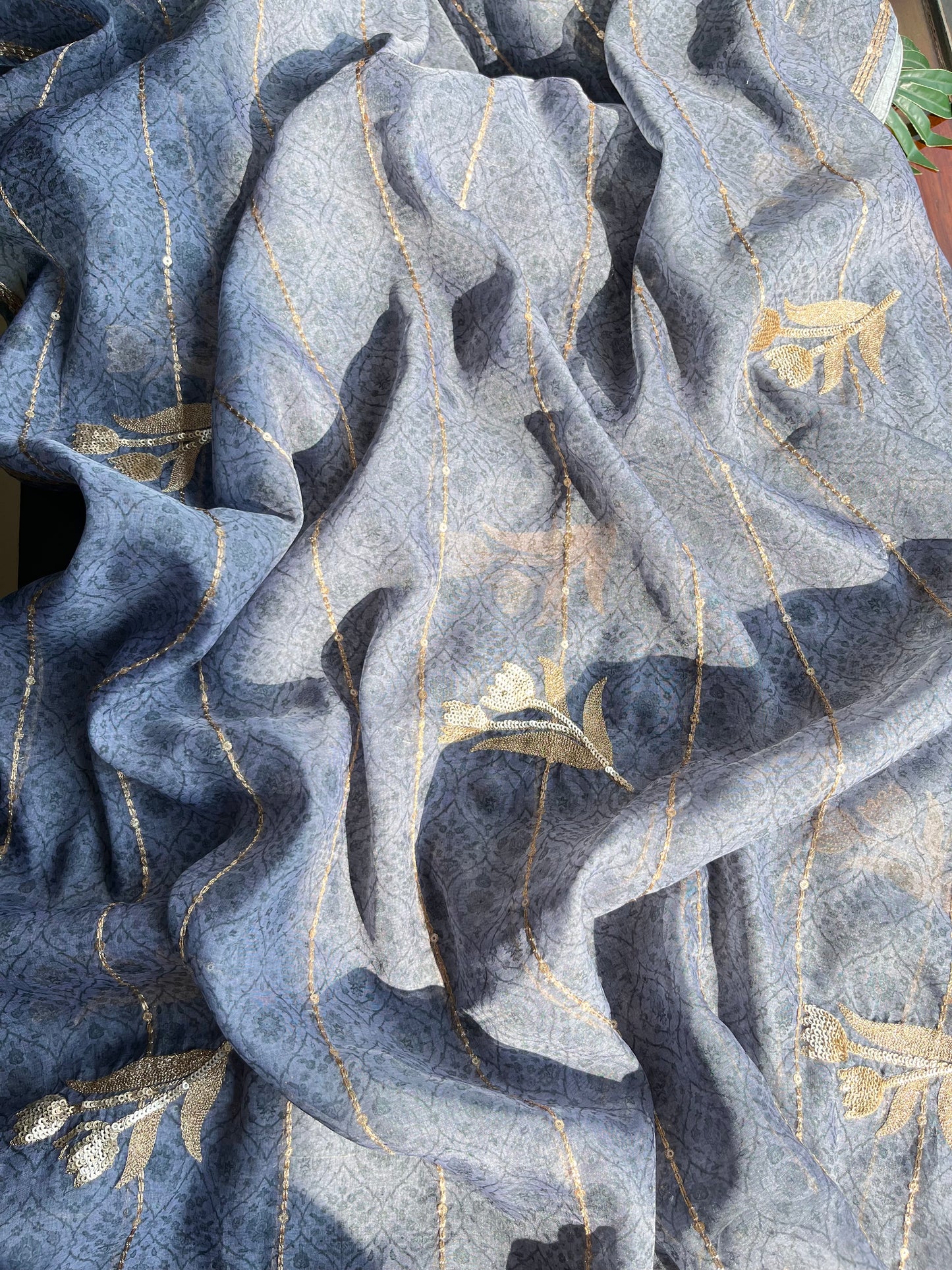 Marori aari work jacquard suit
