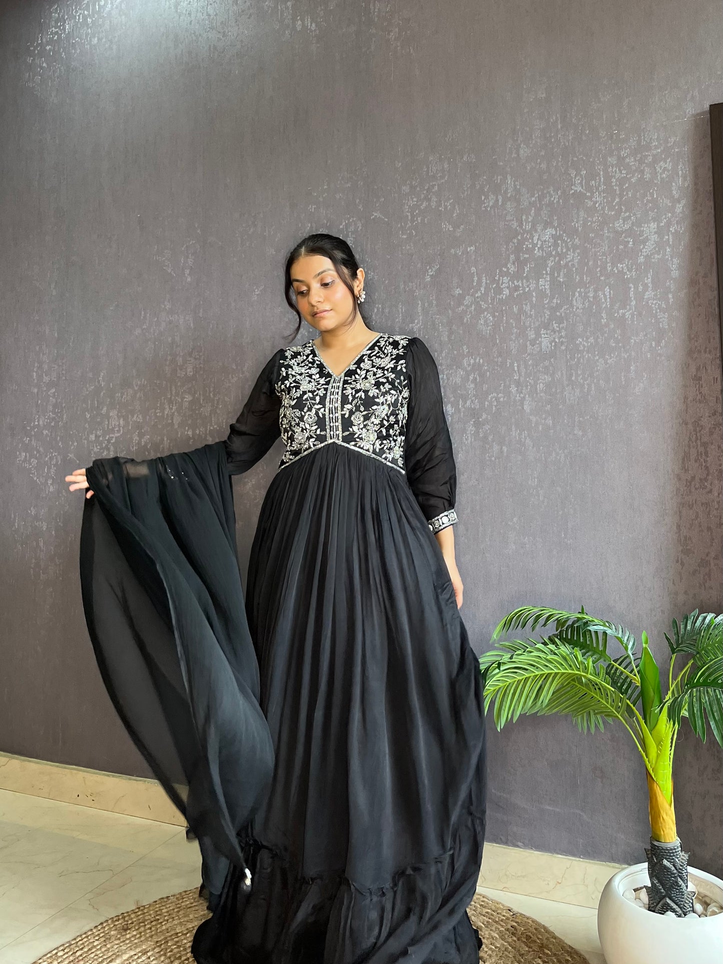 Handwork Anarkali suit