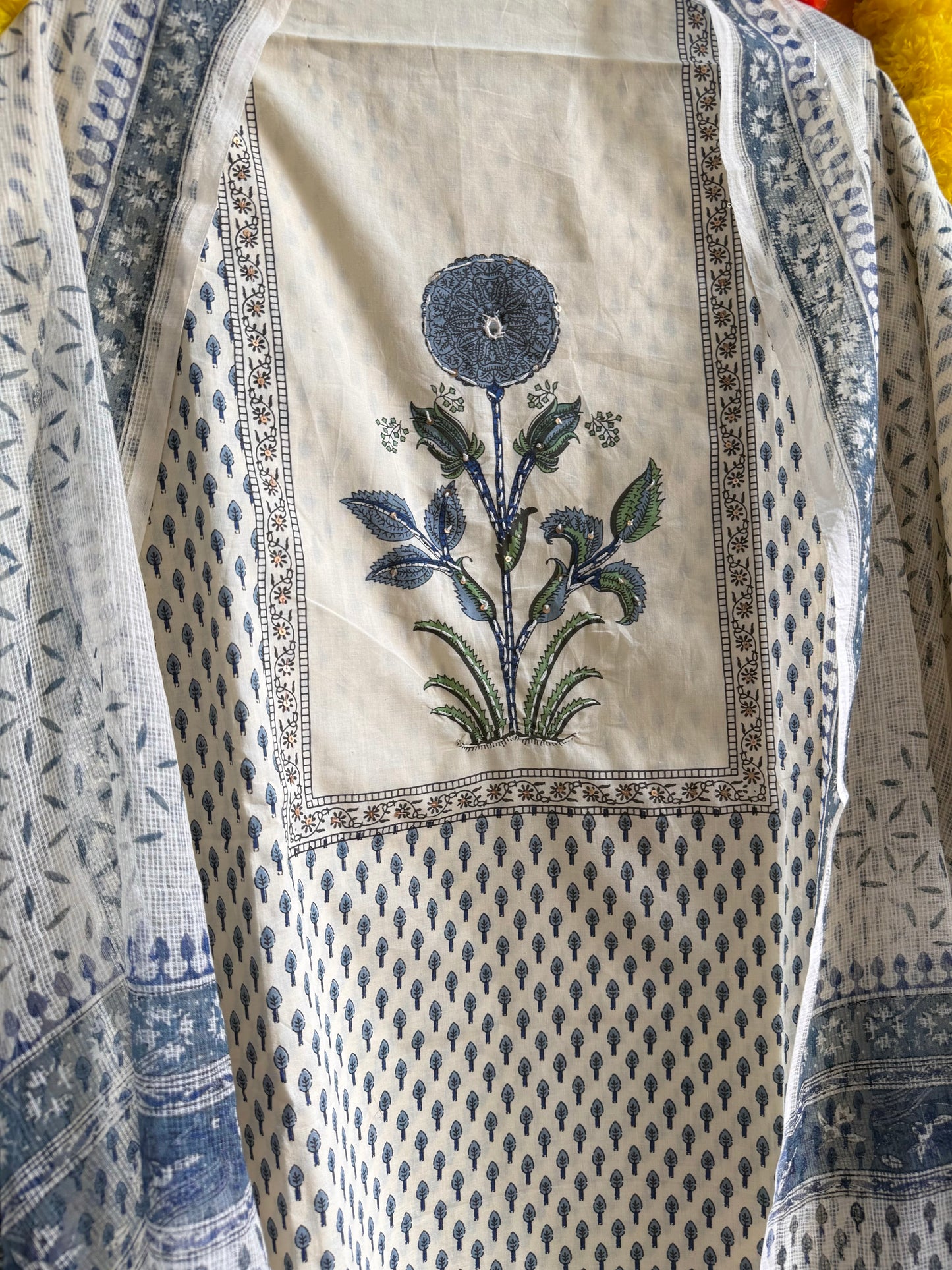 Mulmul handblock printed suits