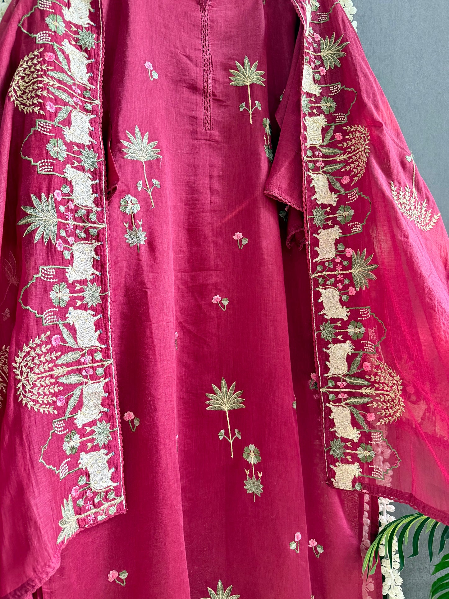 Luxurious Mul chanderi pichwai suit