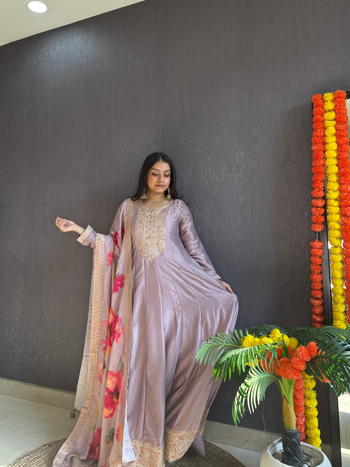 kalidaar designer Anarkali set