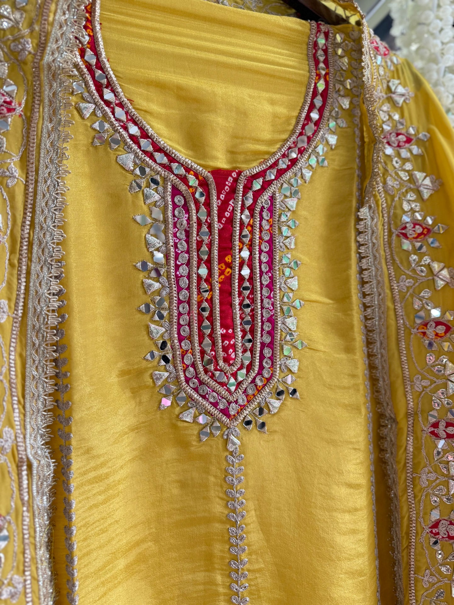 Luxurious Gotapatti Pure Tissue silk suit