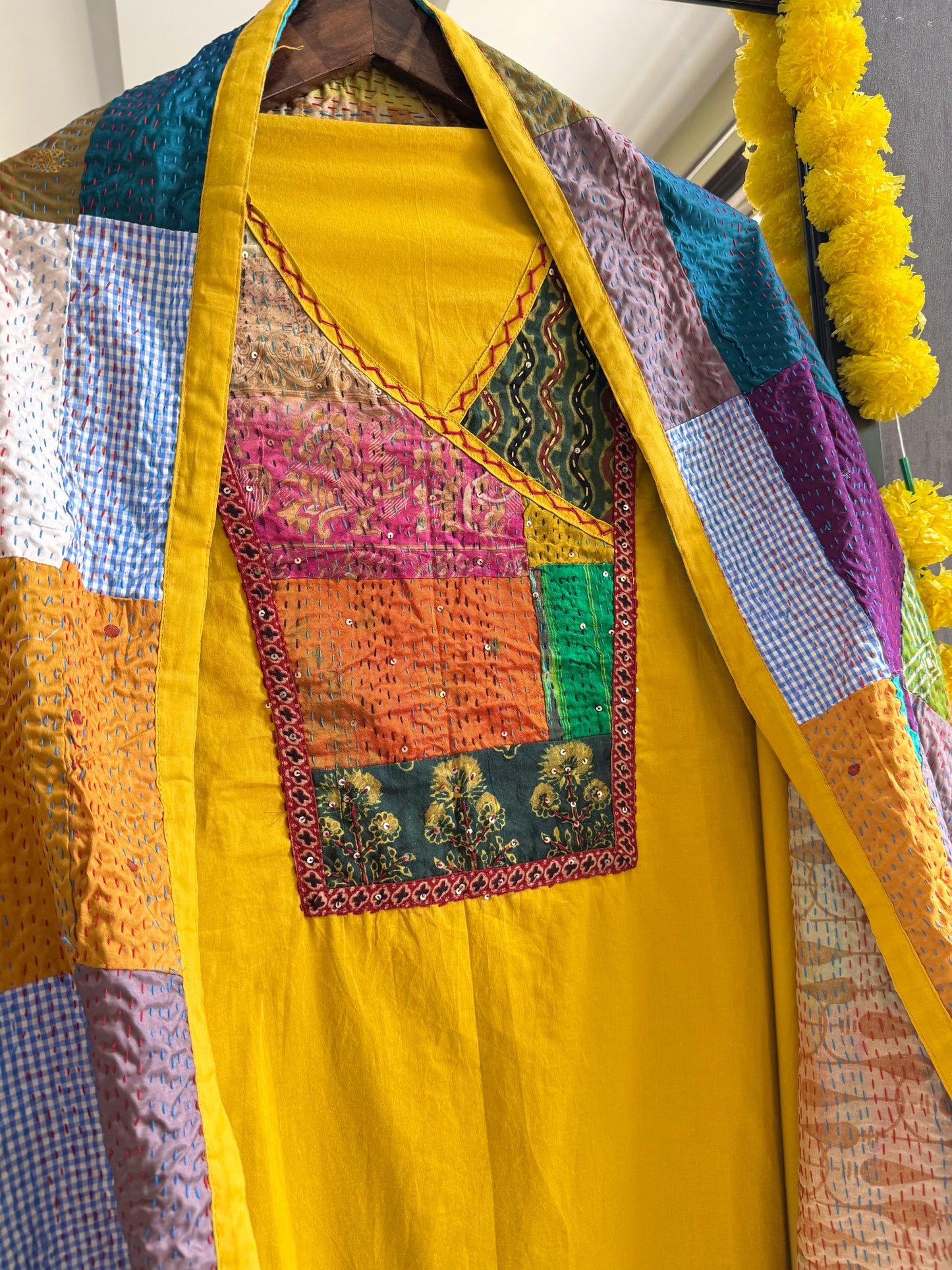 Pure cotton kantha patchwork suits