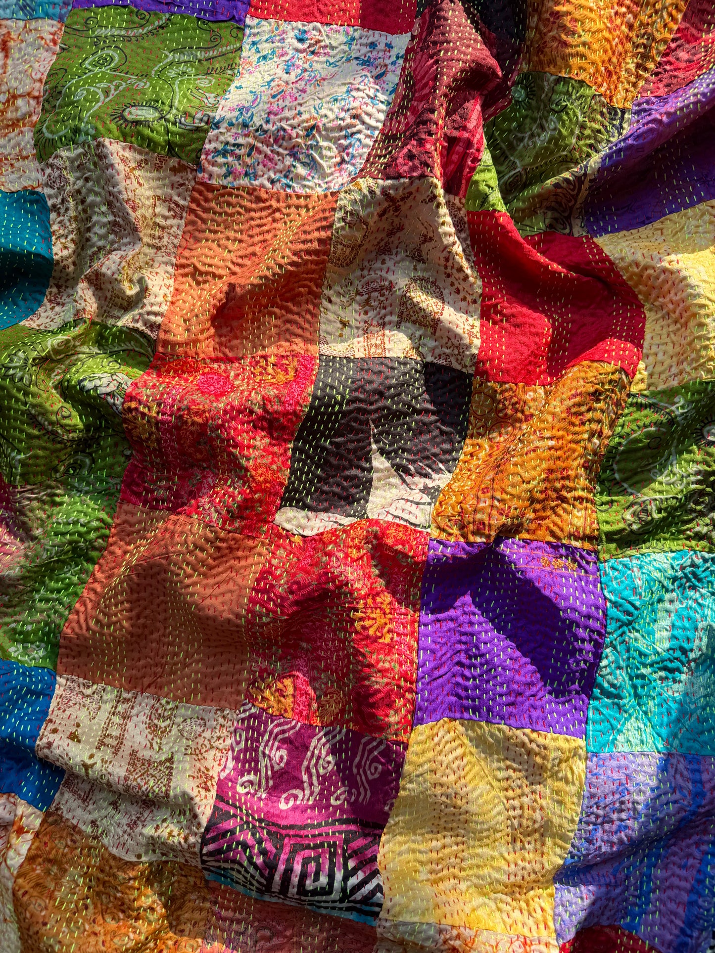 Pure cotton kantha patchwork suits