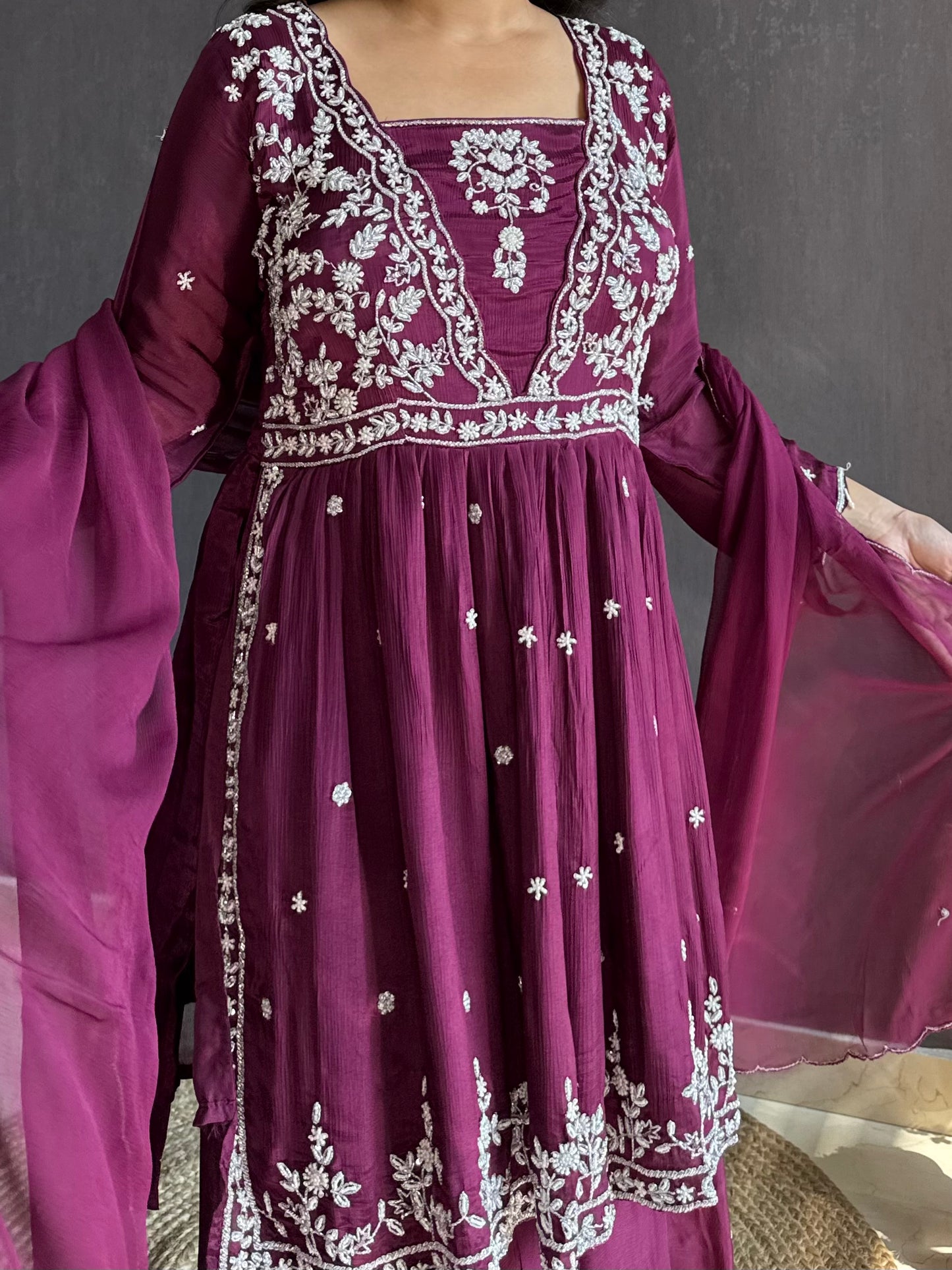 Handwork sharara set