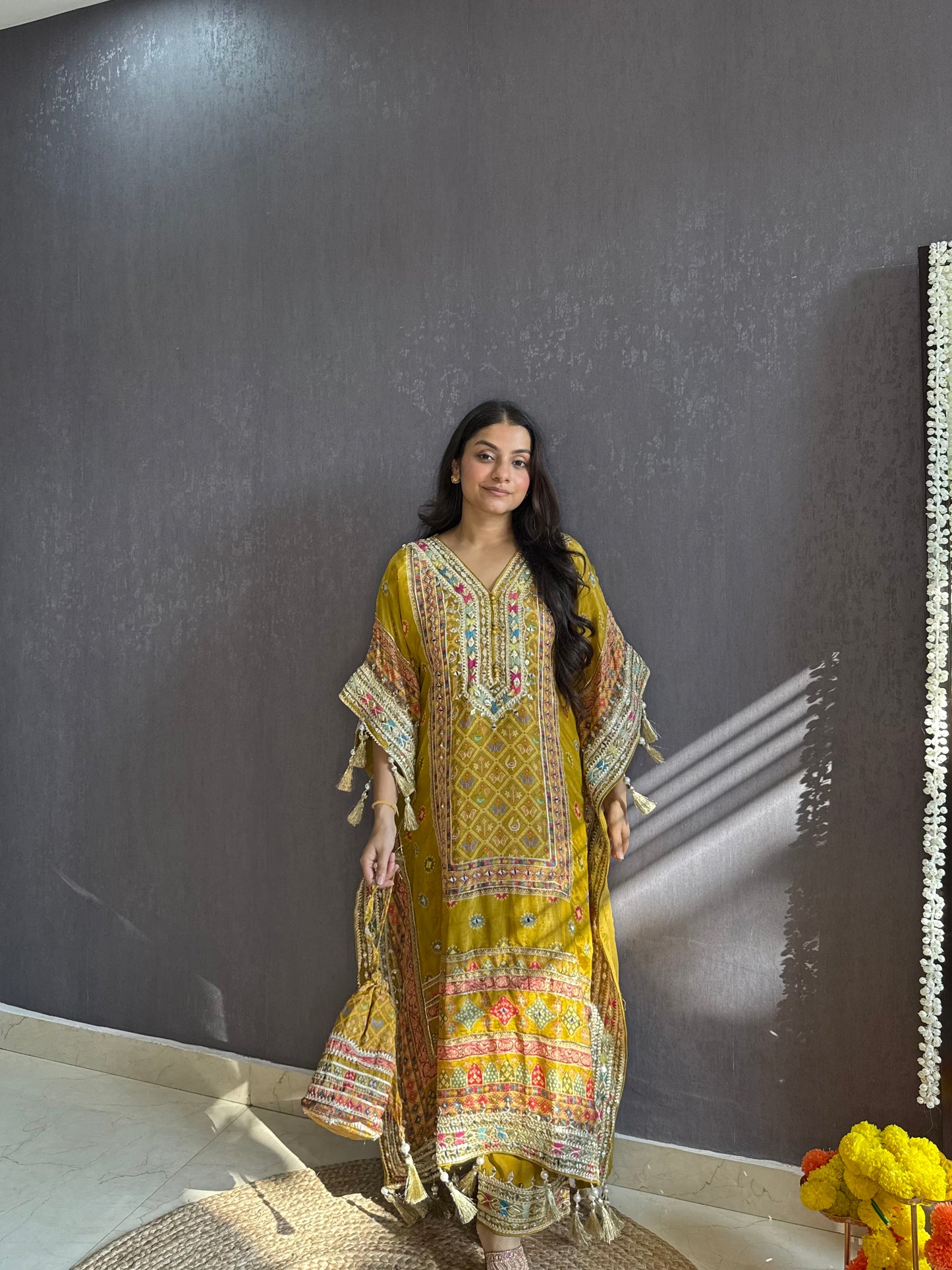 Luxurious patola kaftan set