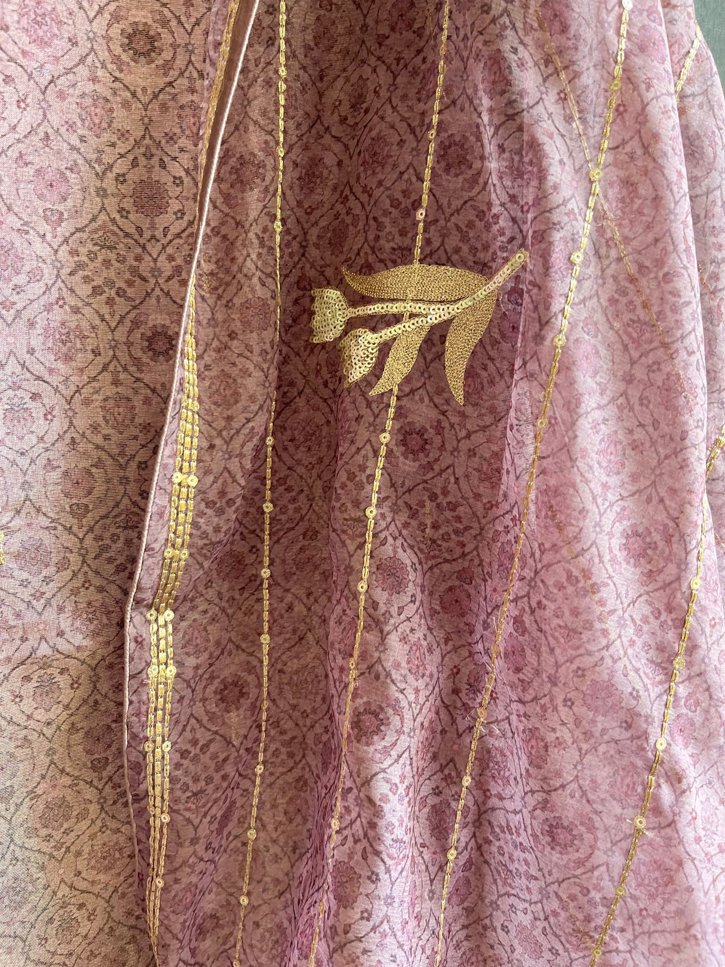 Marori aari work jacquard suit