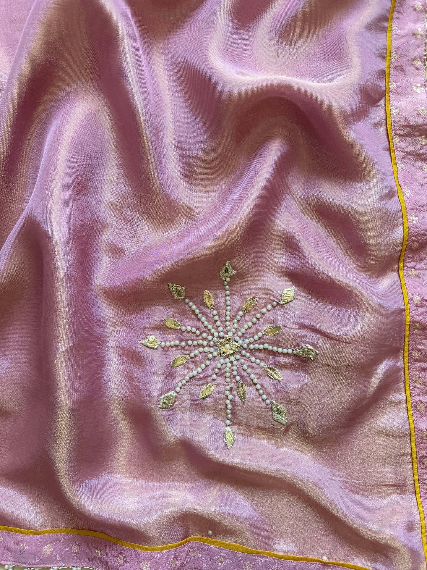 Pearl Benarsi Tissue silk suit