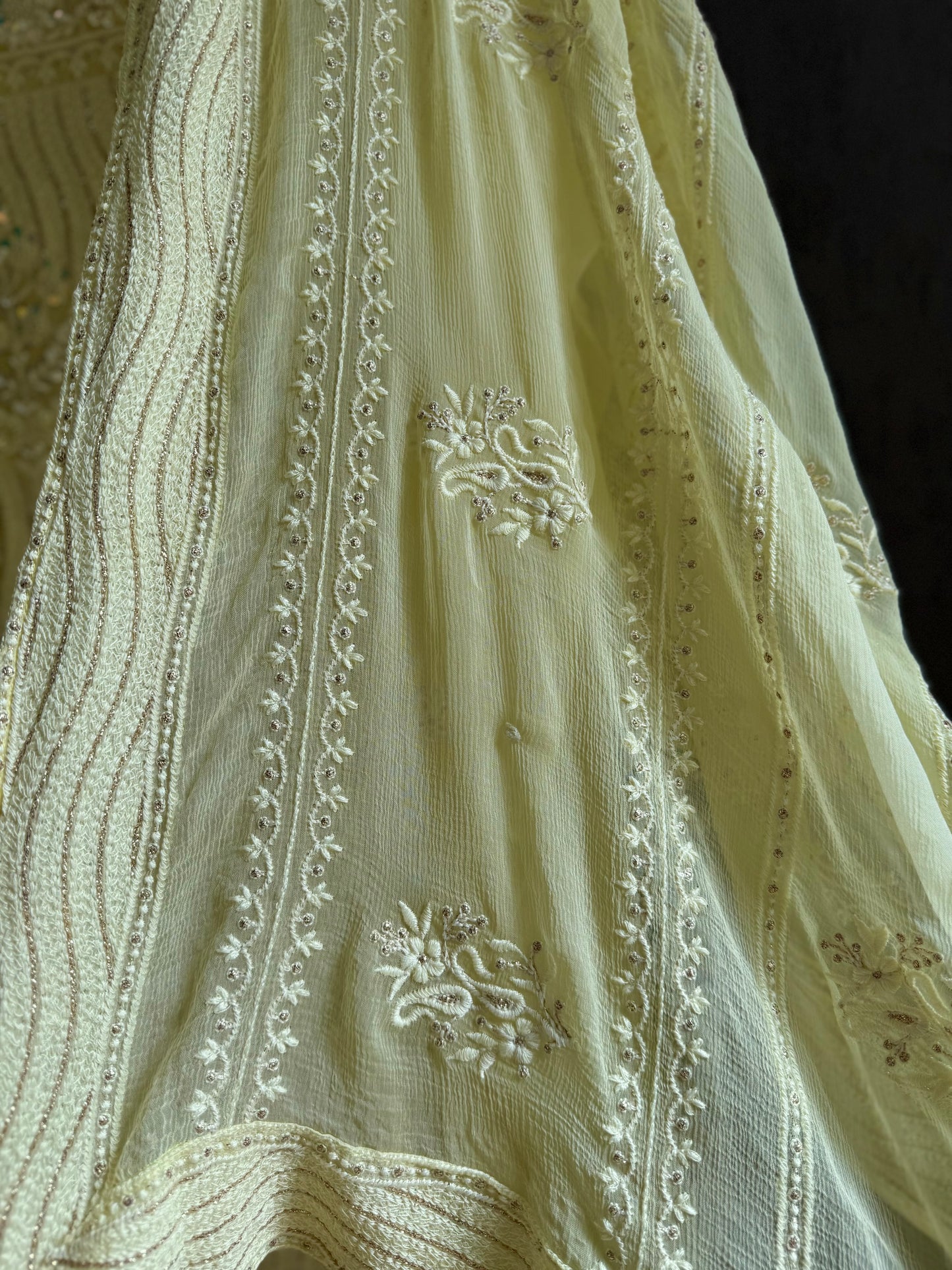 Lucknowi chikankari handwork suit