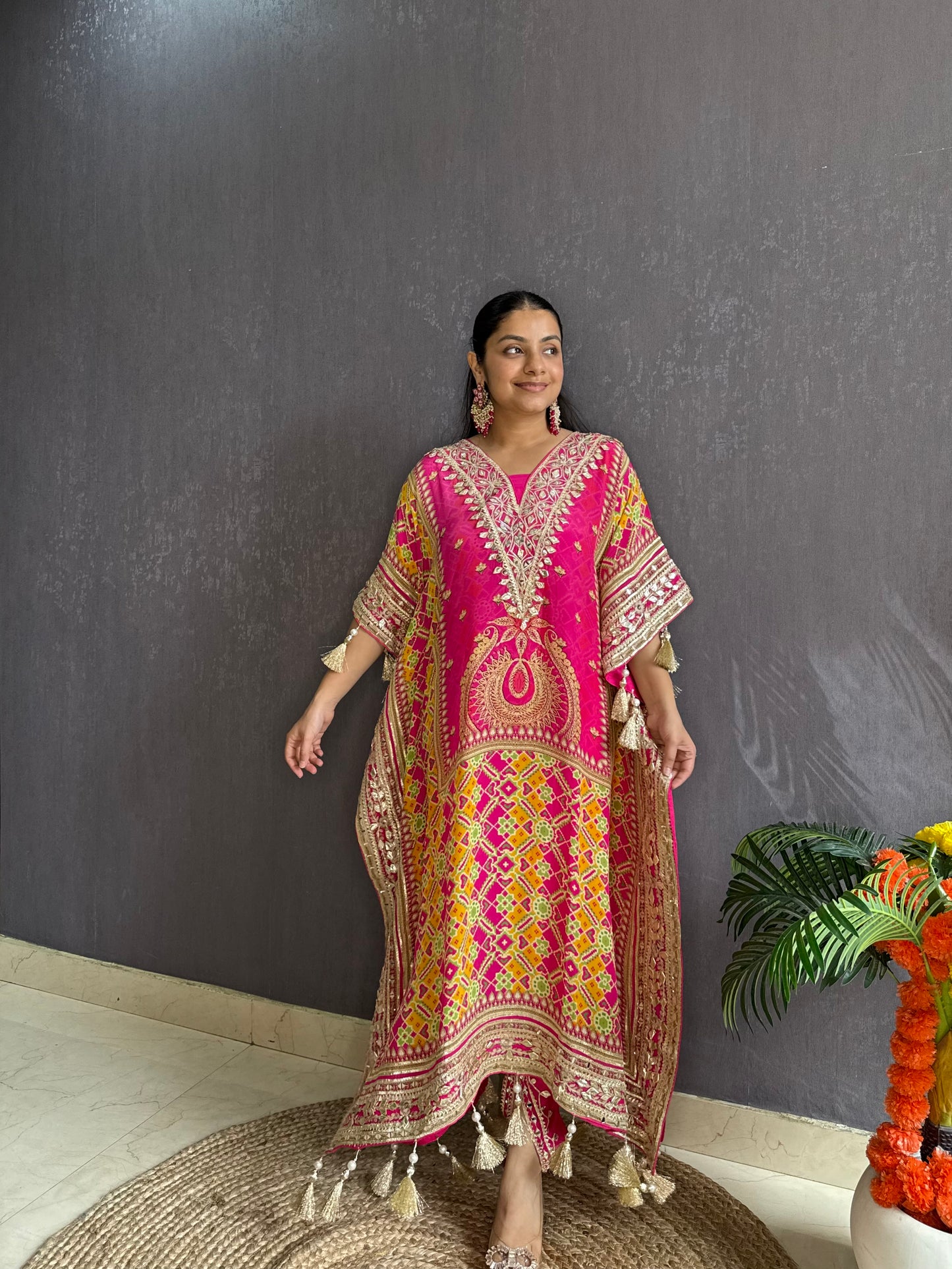 Luxurious patola kaftan set