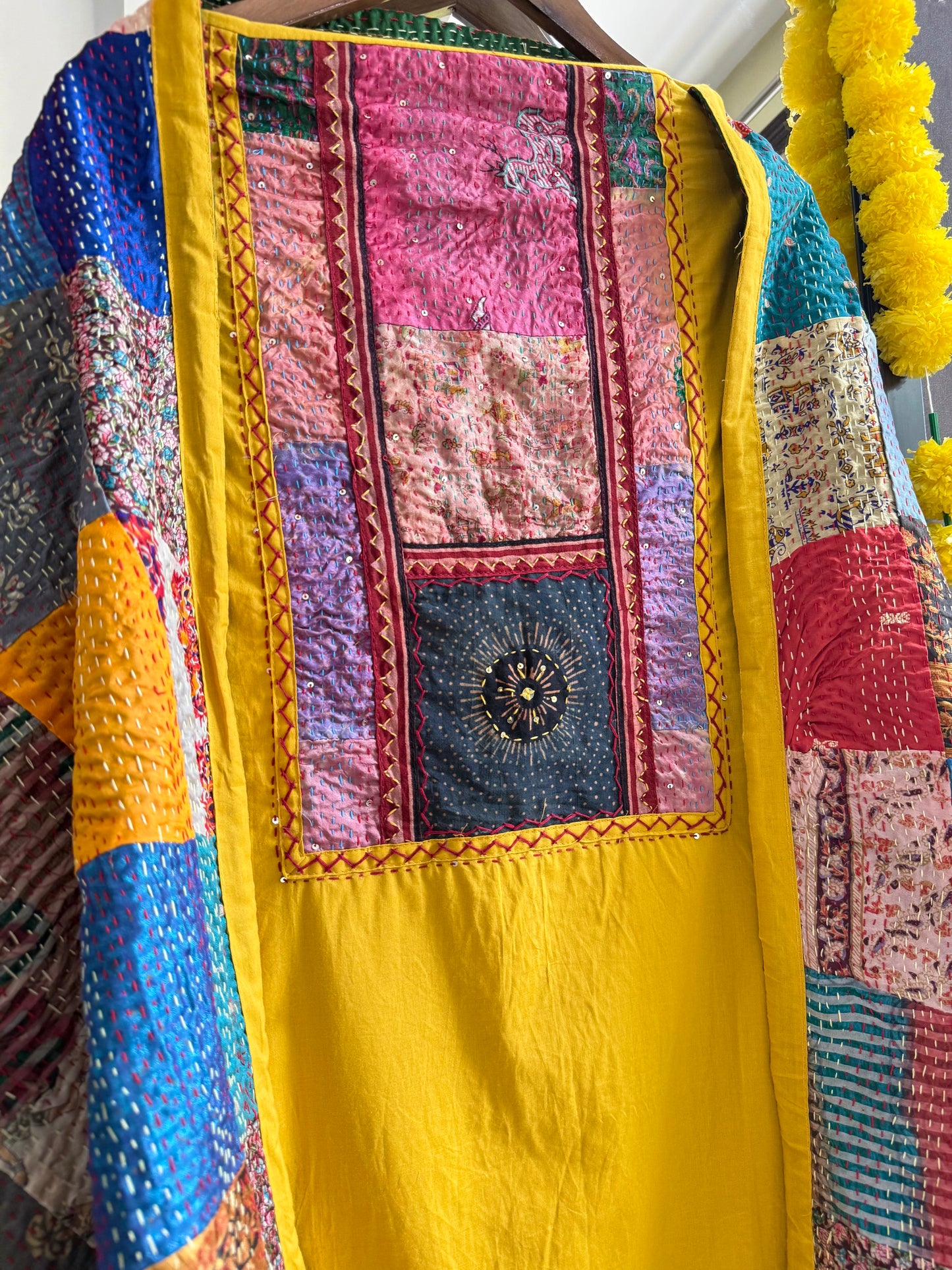 Pure cotton kantha patchwork suits