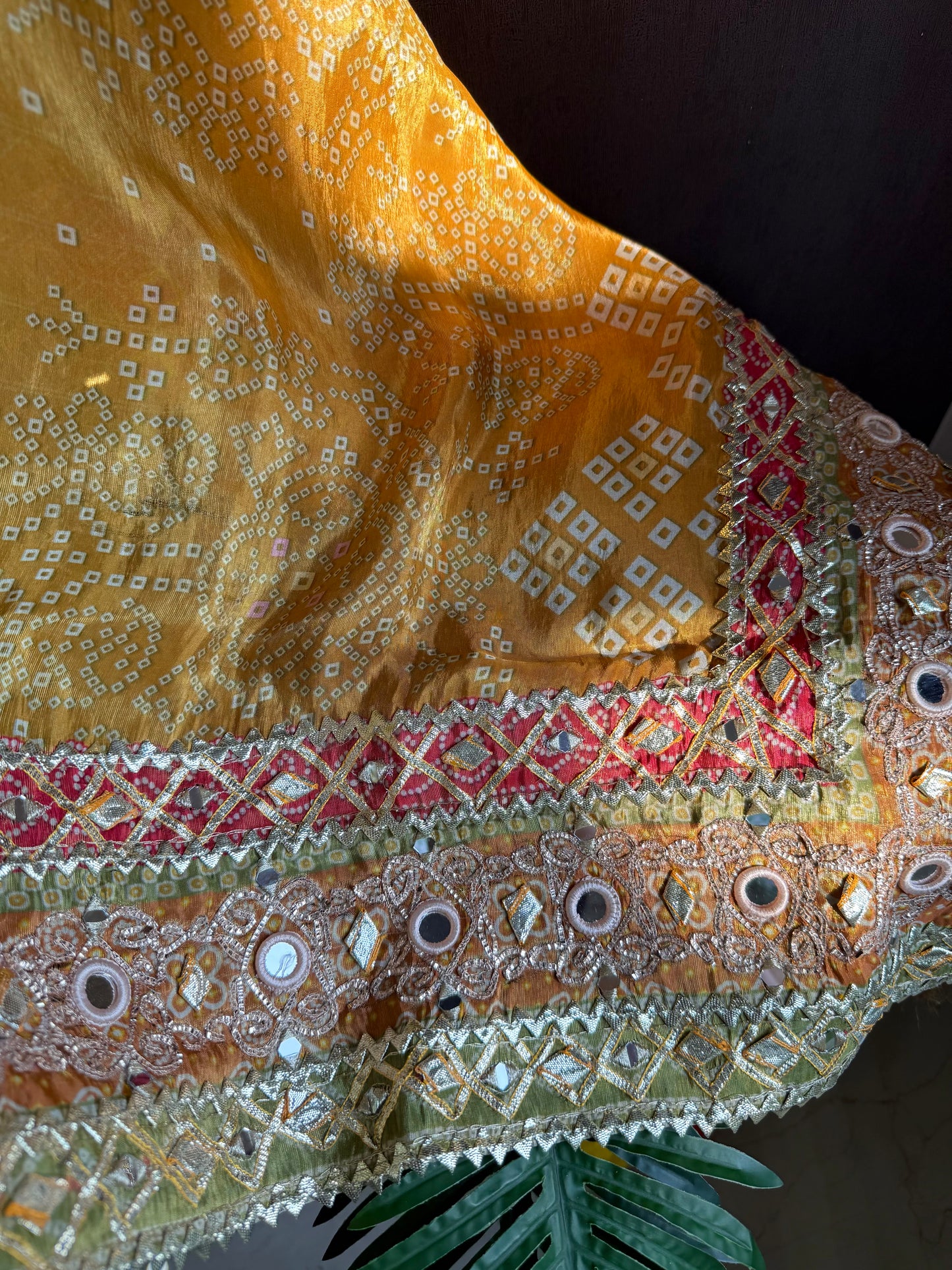 Luxurious bandhani ombré gotapatti suits