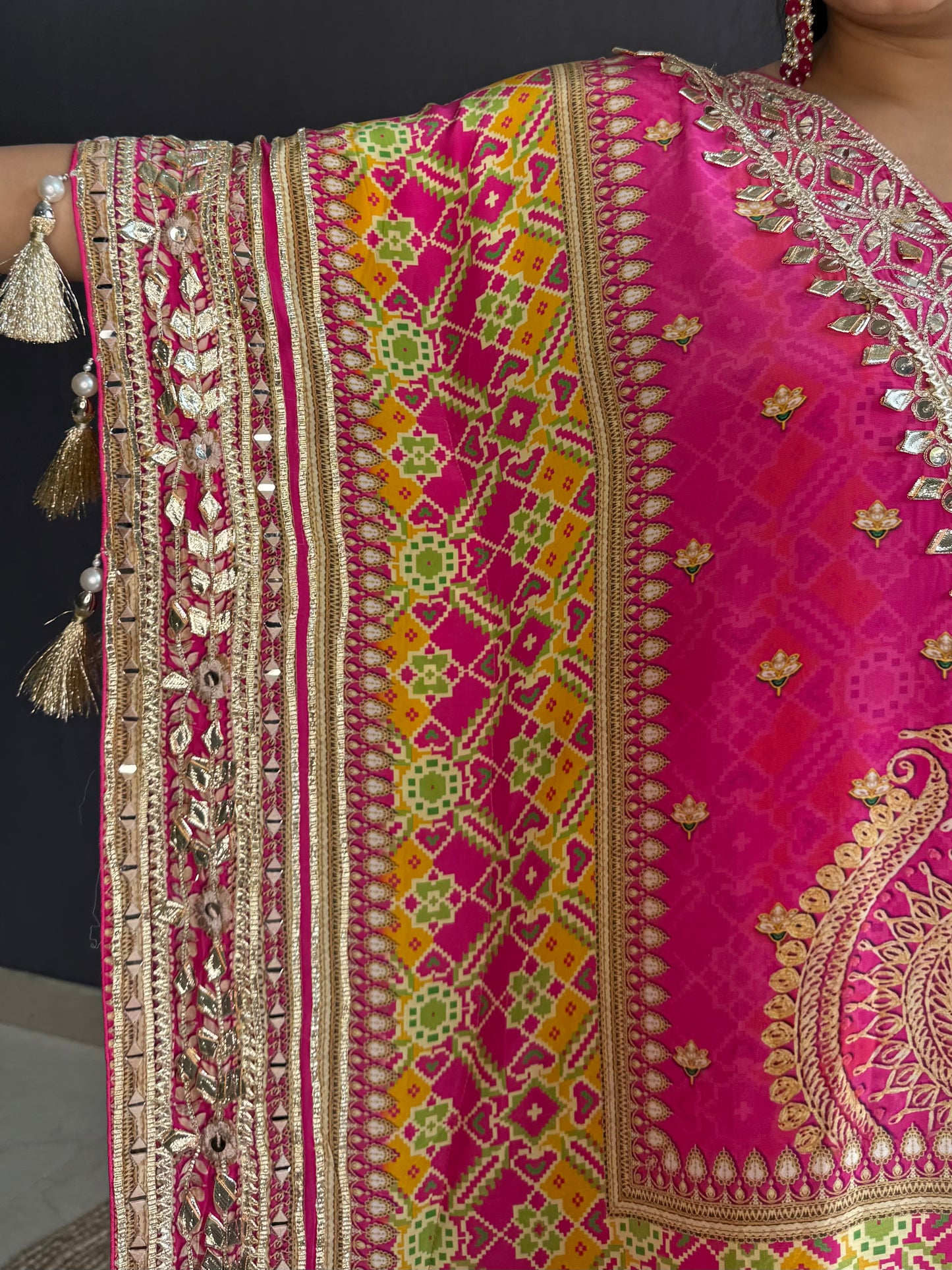 Luxurious patola kaftan set