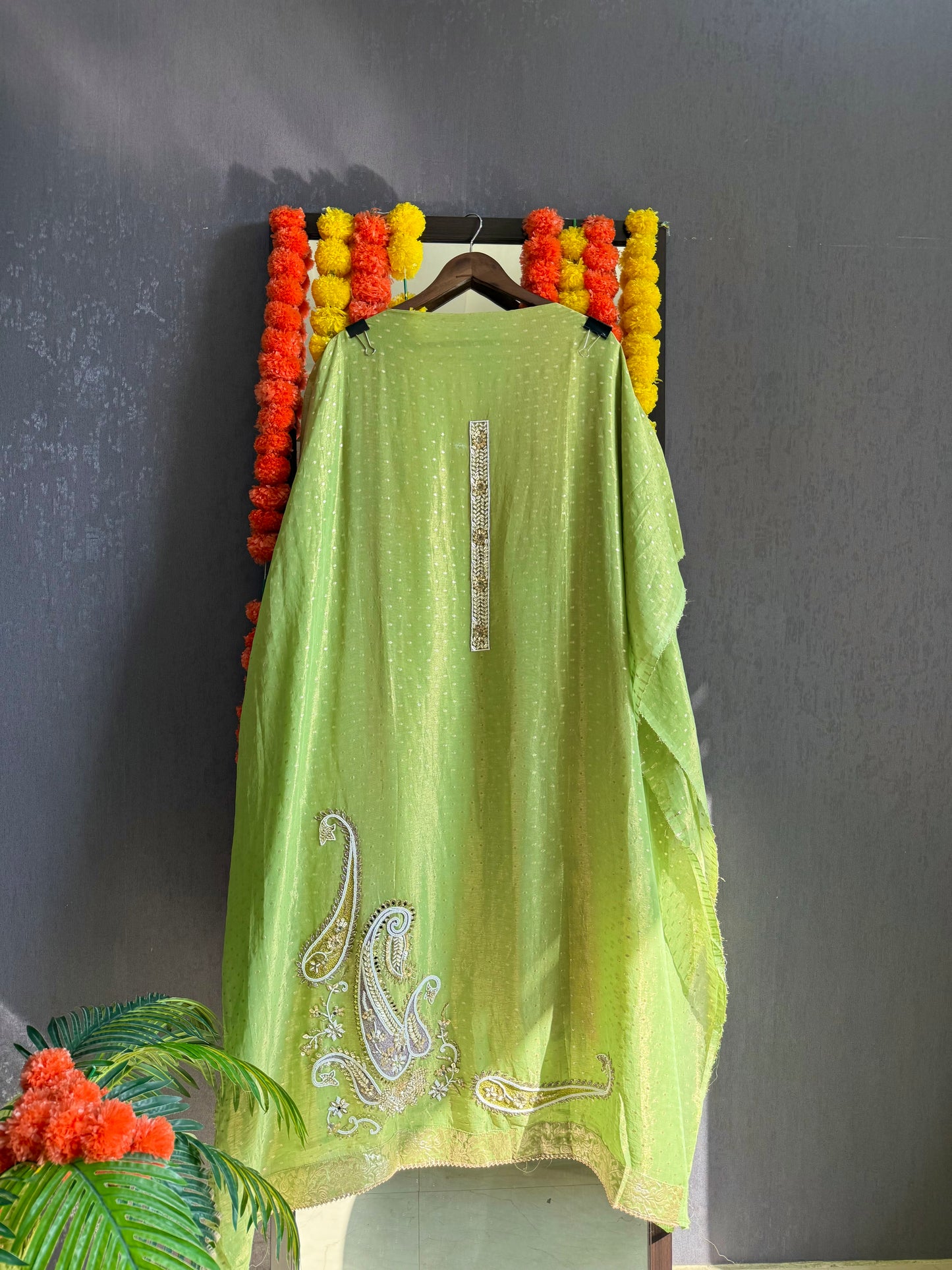 Luxurious handwork Tissue Benarsi silk suit
