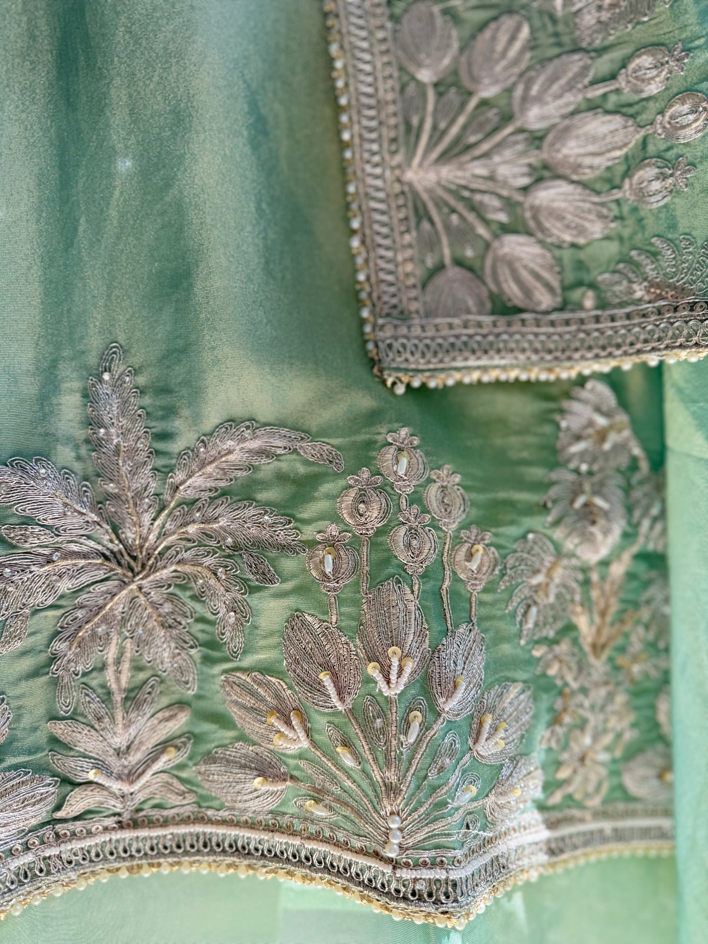 Luxurious Aari work handwork suit