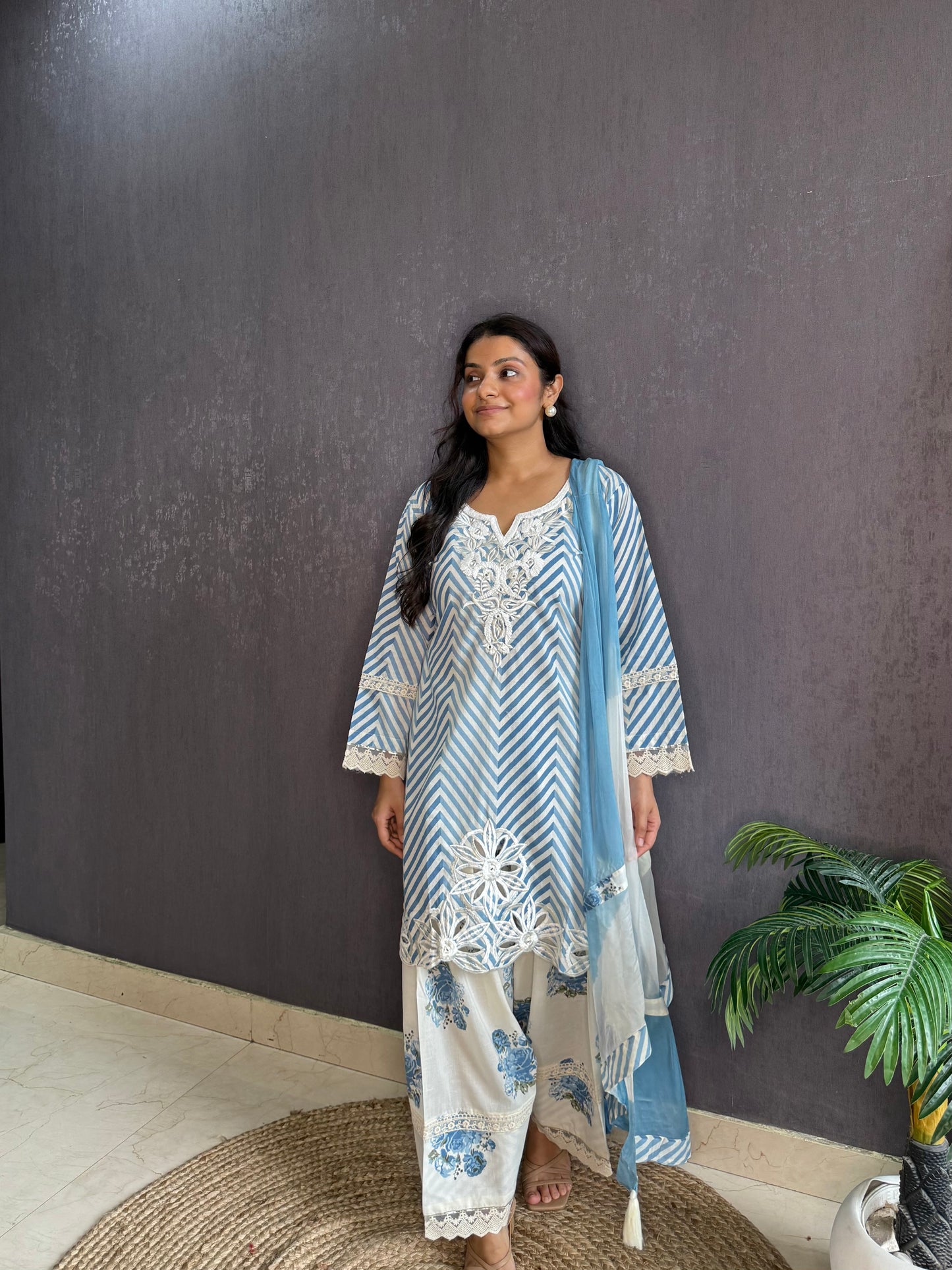 Pure cotton printed farshi kurta set