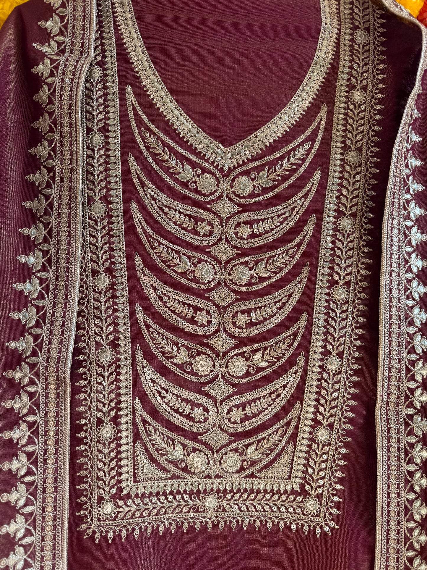 Luxurious Tissue silk suit