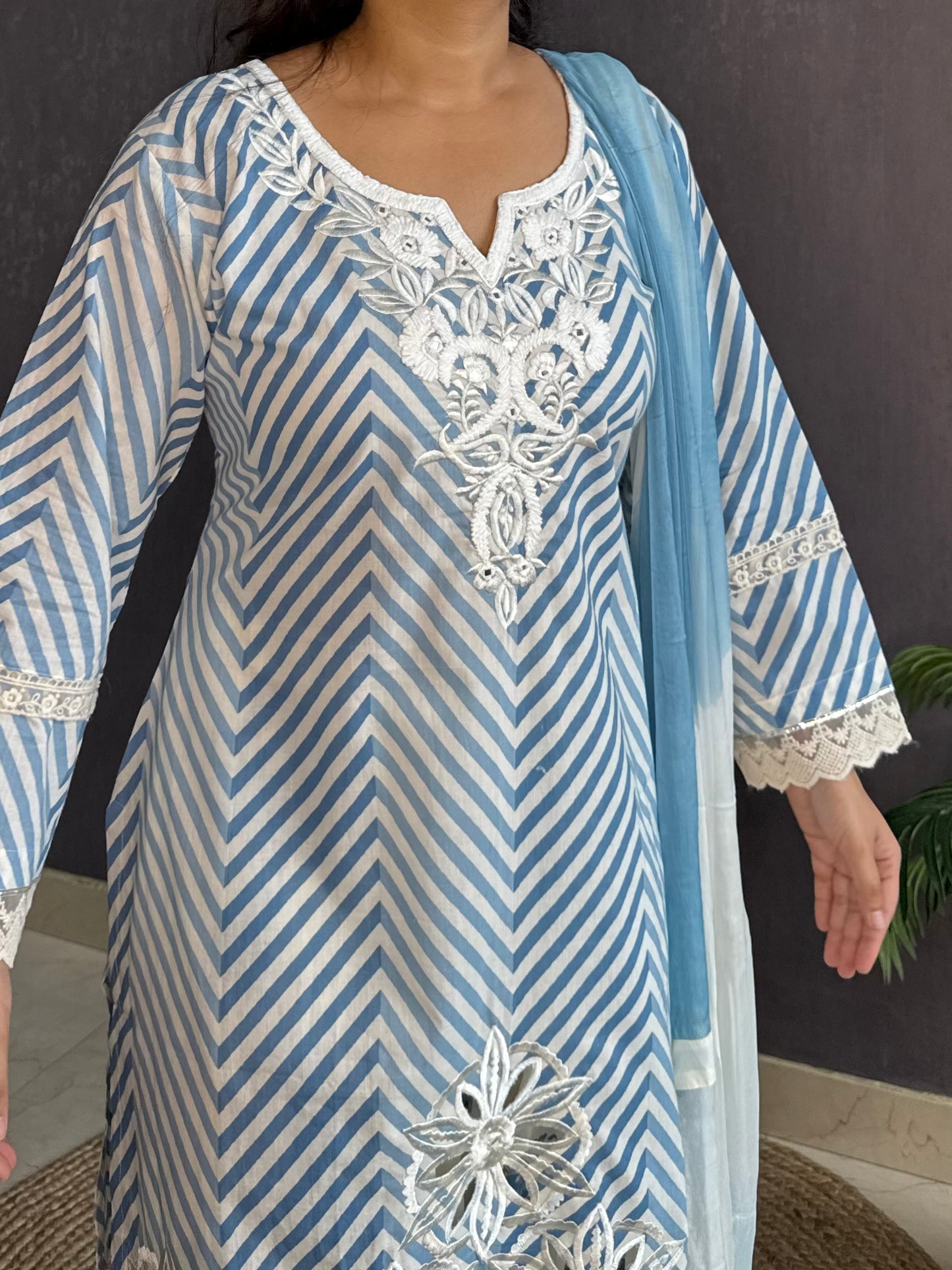 Pure cotton printed farshi kurta set