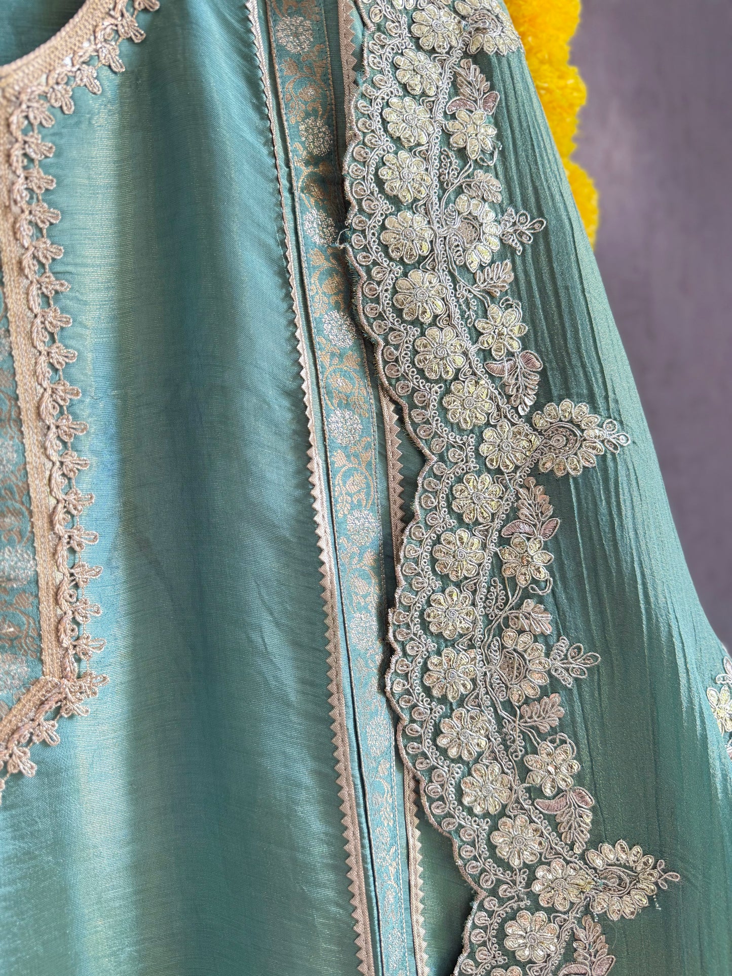 Luxurious Benarsi Tissue silk suit