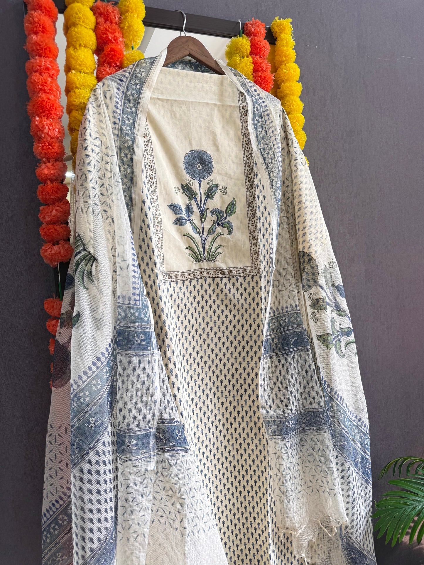 Mulmul handblock printed suits