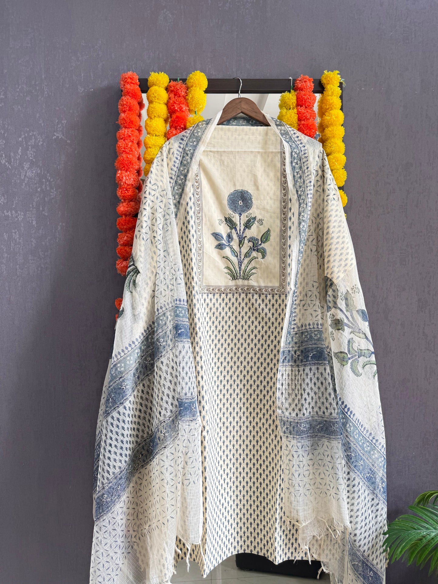 Mulmul handblock printed suits