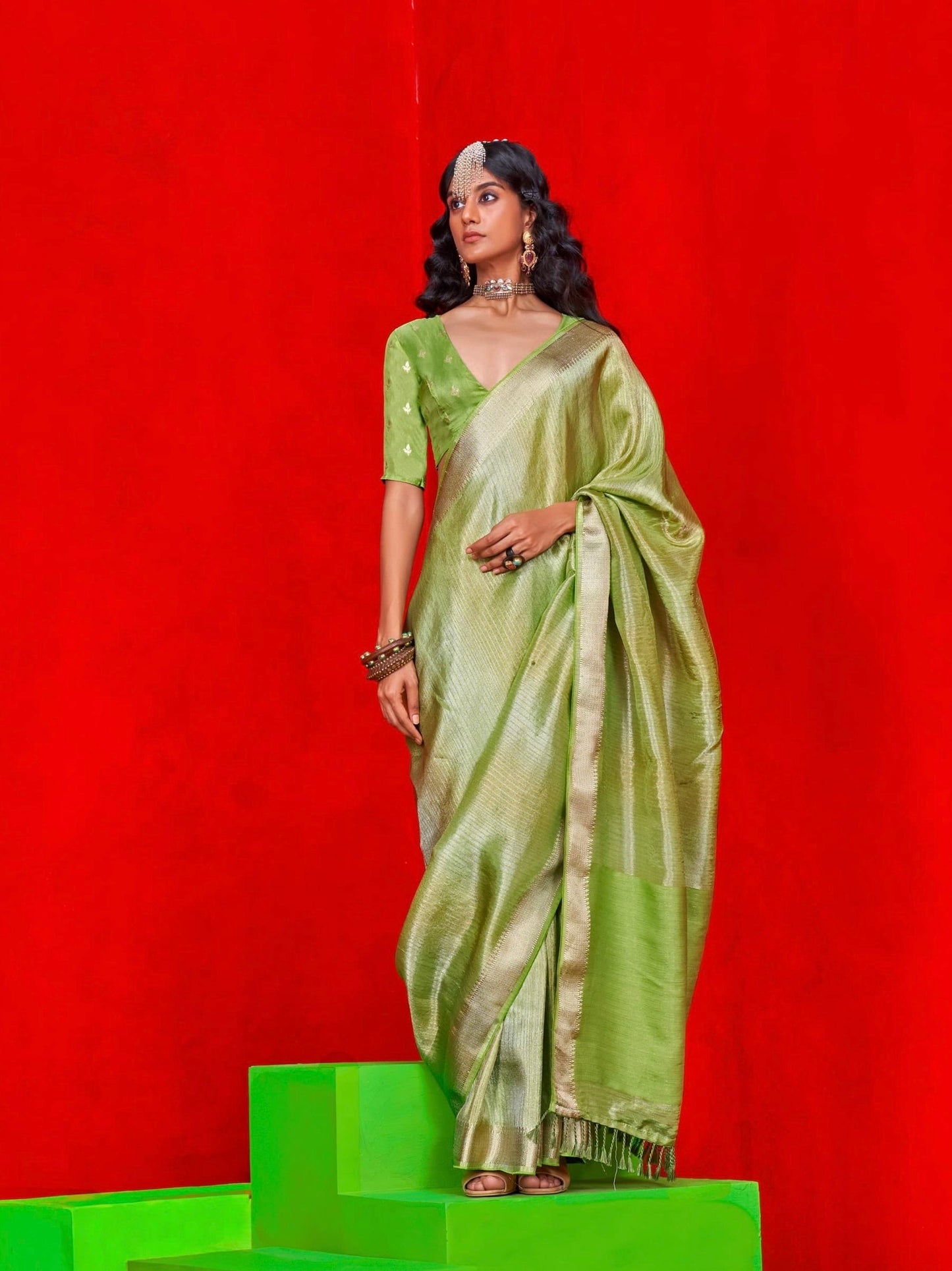 Soft tissue benarsi saree