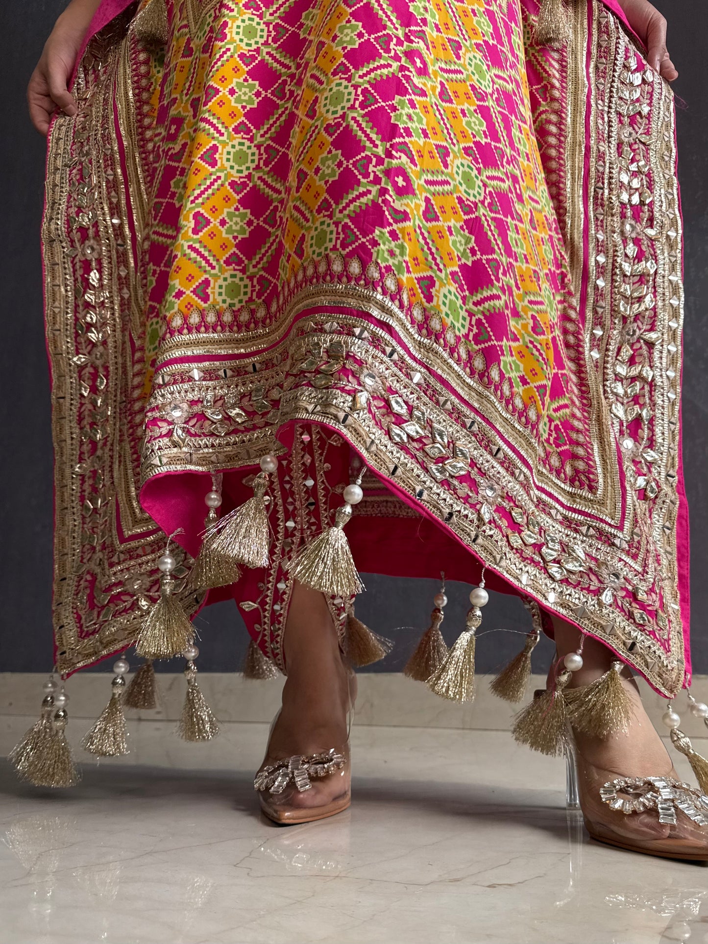 Luxurious patola kaftan set