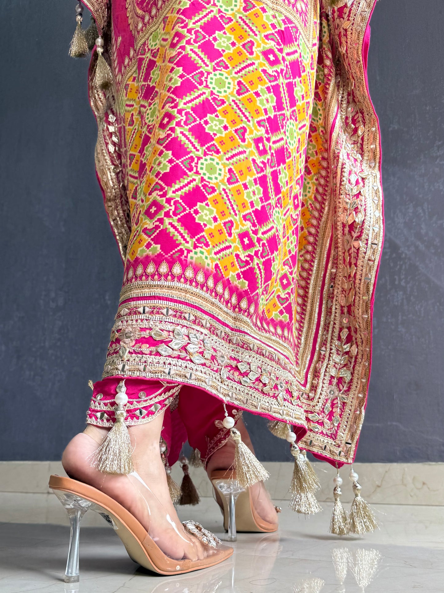 Luxurious patola kaftan set
