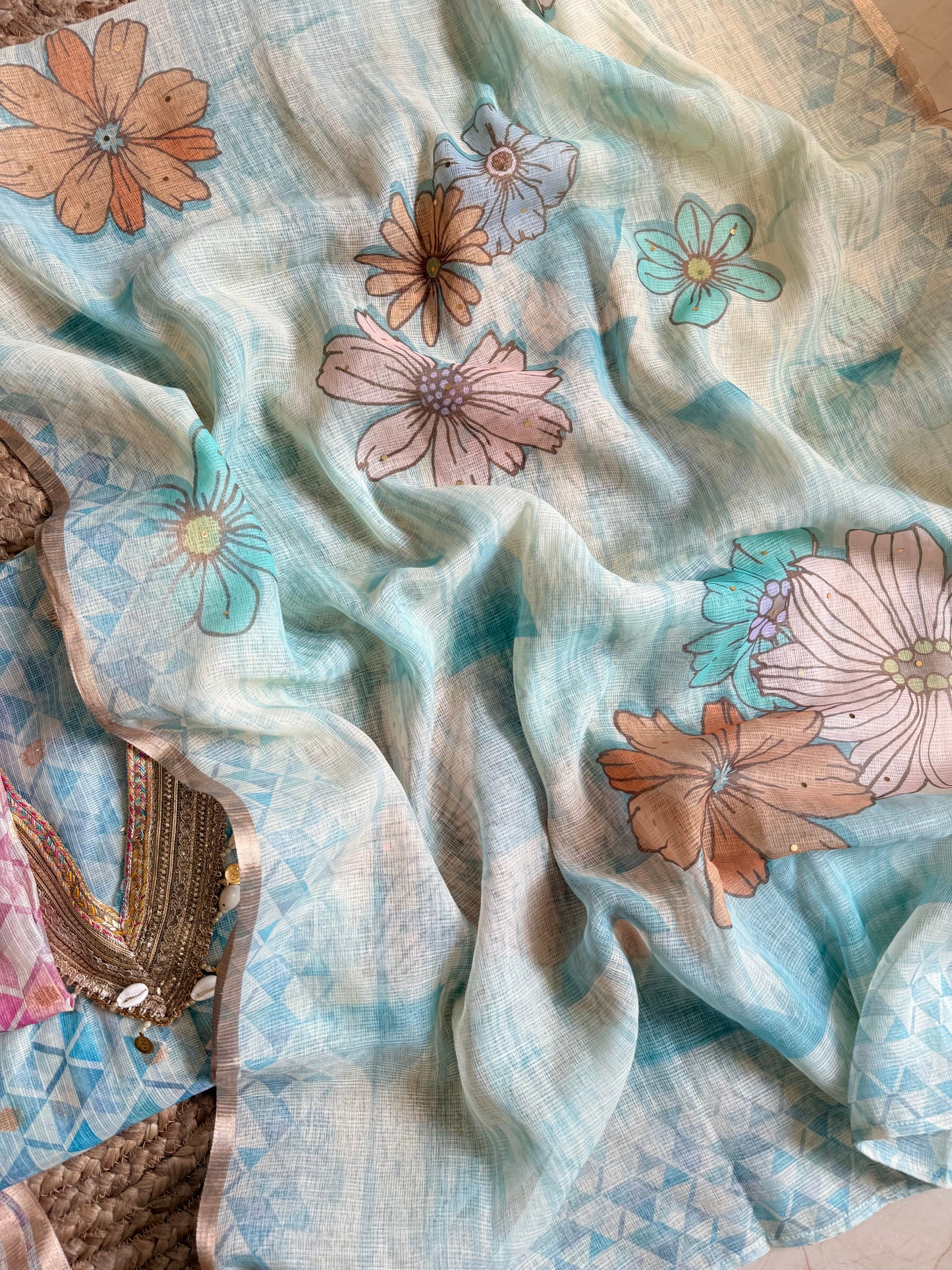Kota doria lacework suit