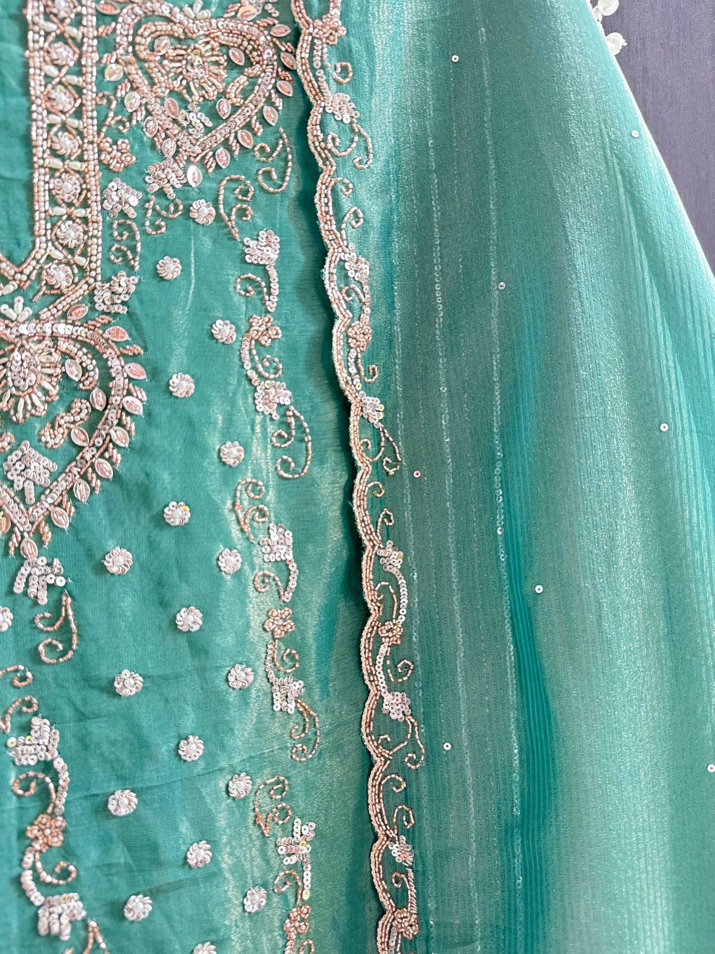 Luxurious hearts handwork suit