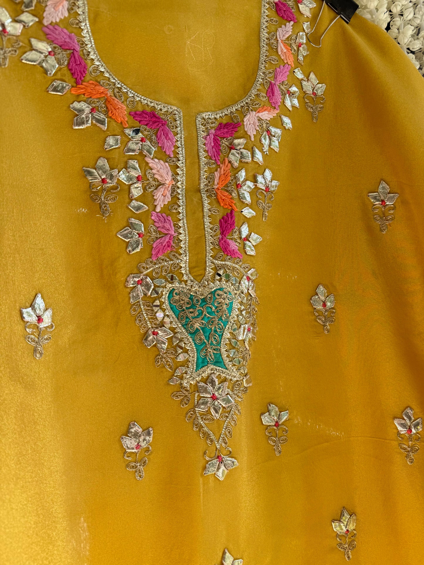 Luxurious Gotapatti Tissue silk suit