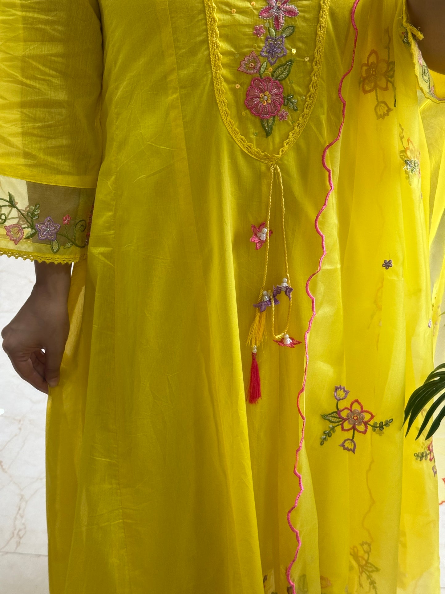 Kalidaar floral Anarkali set