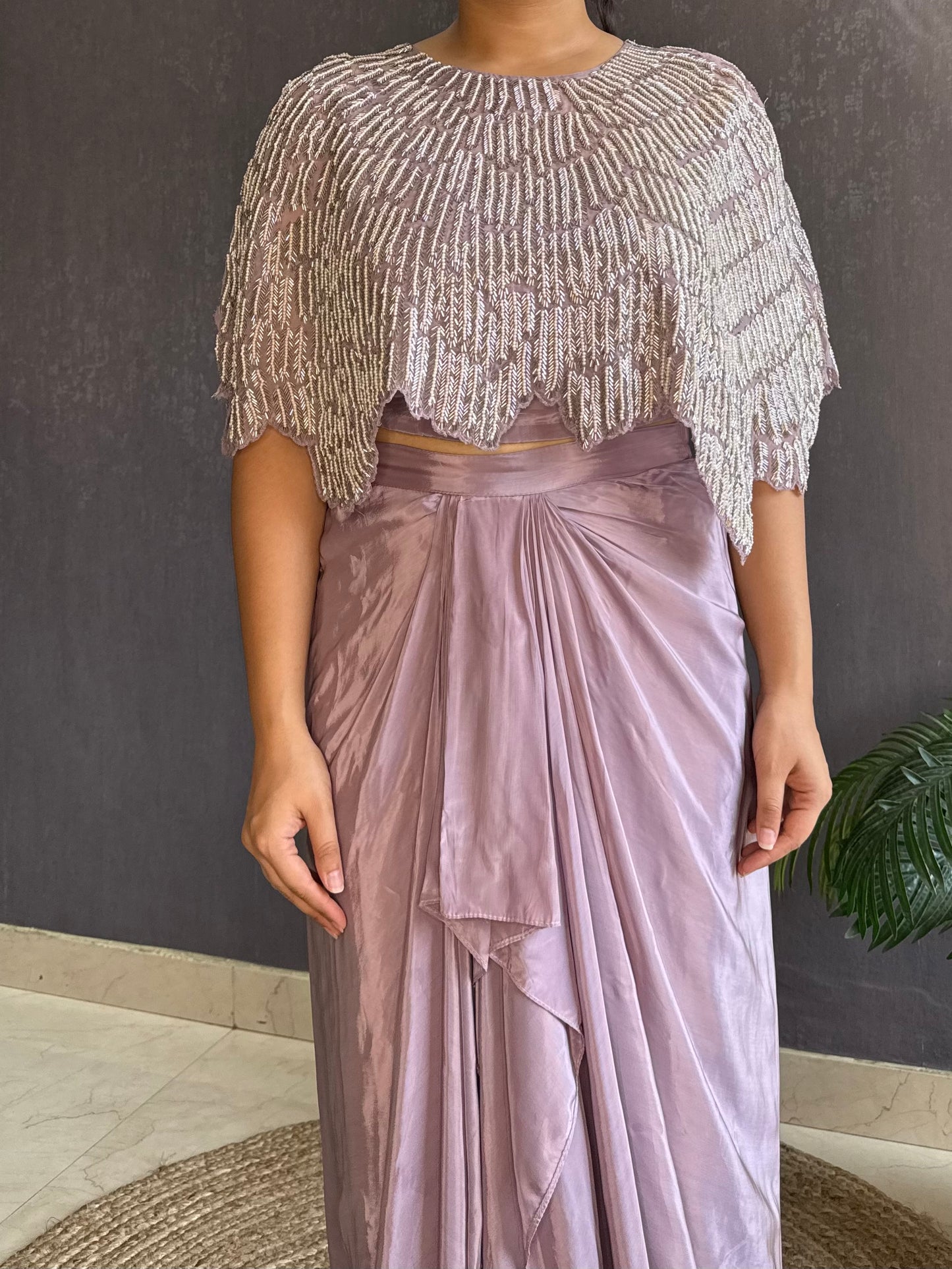 Dhoti skirt Cape set