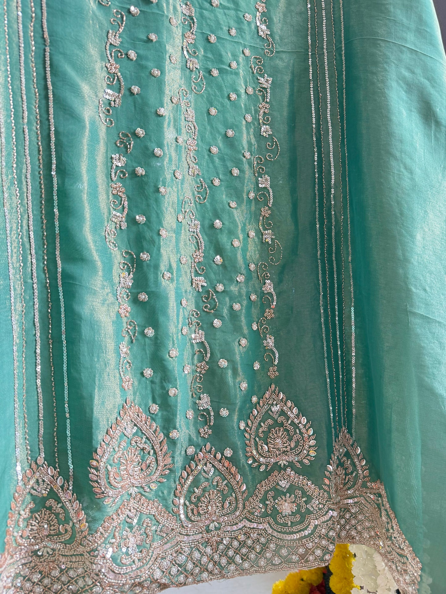 Luxurious hearts handwork suit