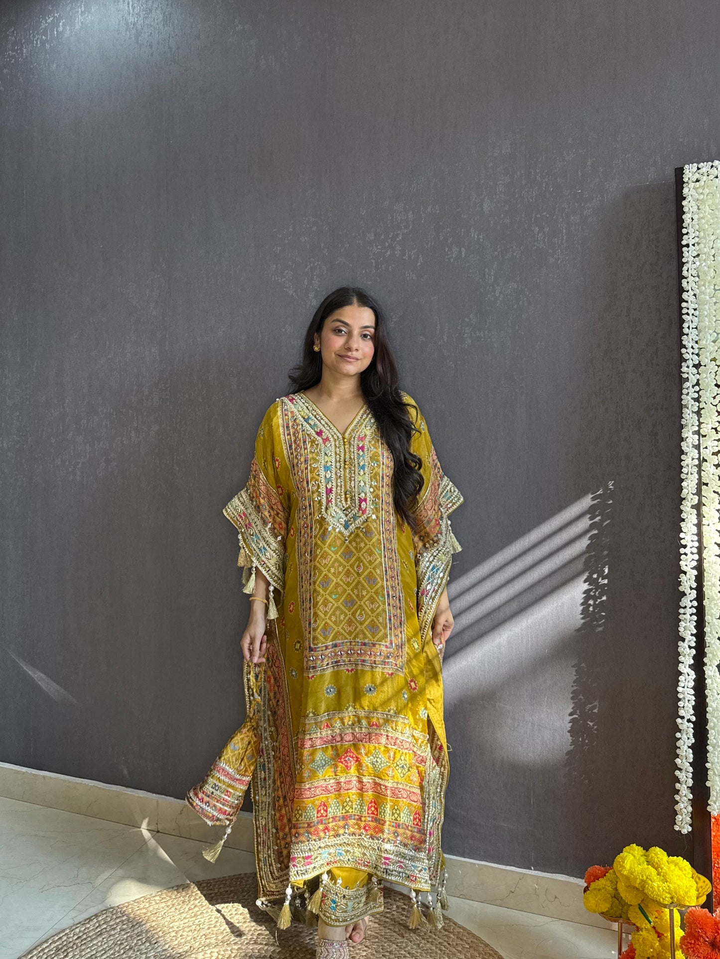 Luxurious patola kaftan set