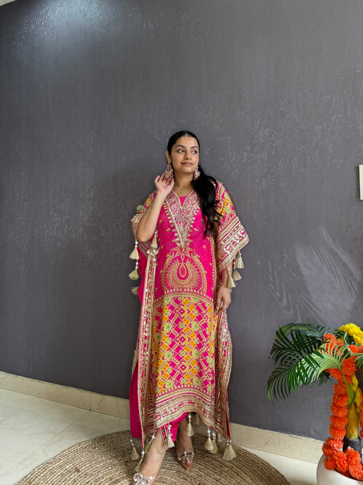 Luxurious patola kaftan set