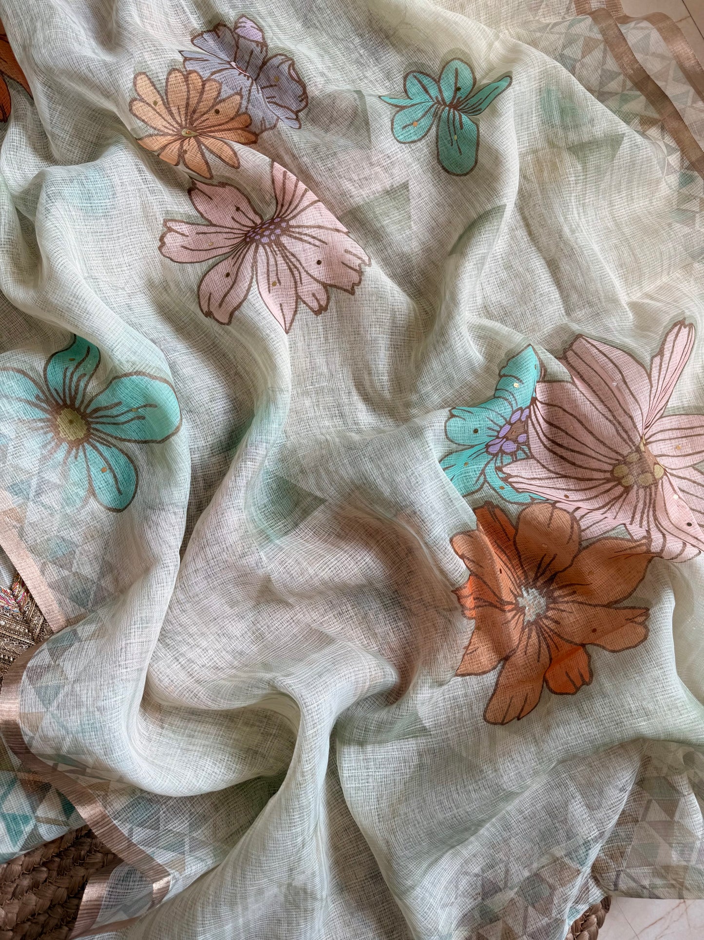 Kota doria lacework suit